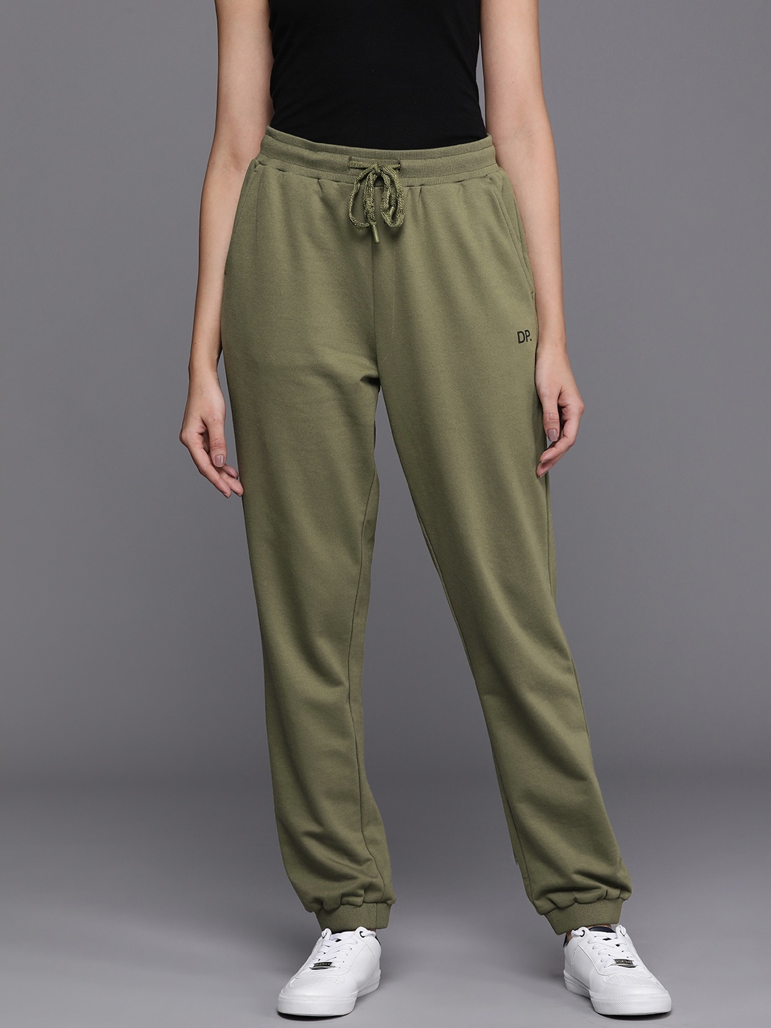 

DOROTHY PERKINS Women Solid Joggers, Olive