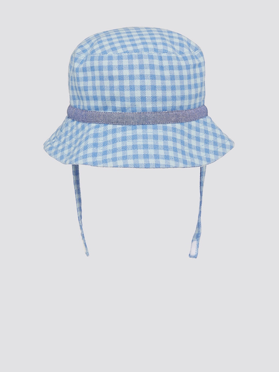 

mothercare Kids Checked Fedora Hat, Blue
