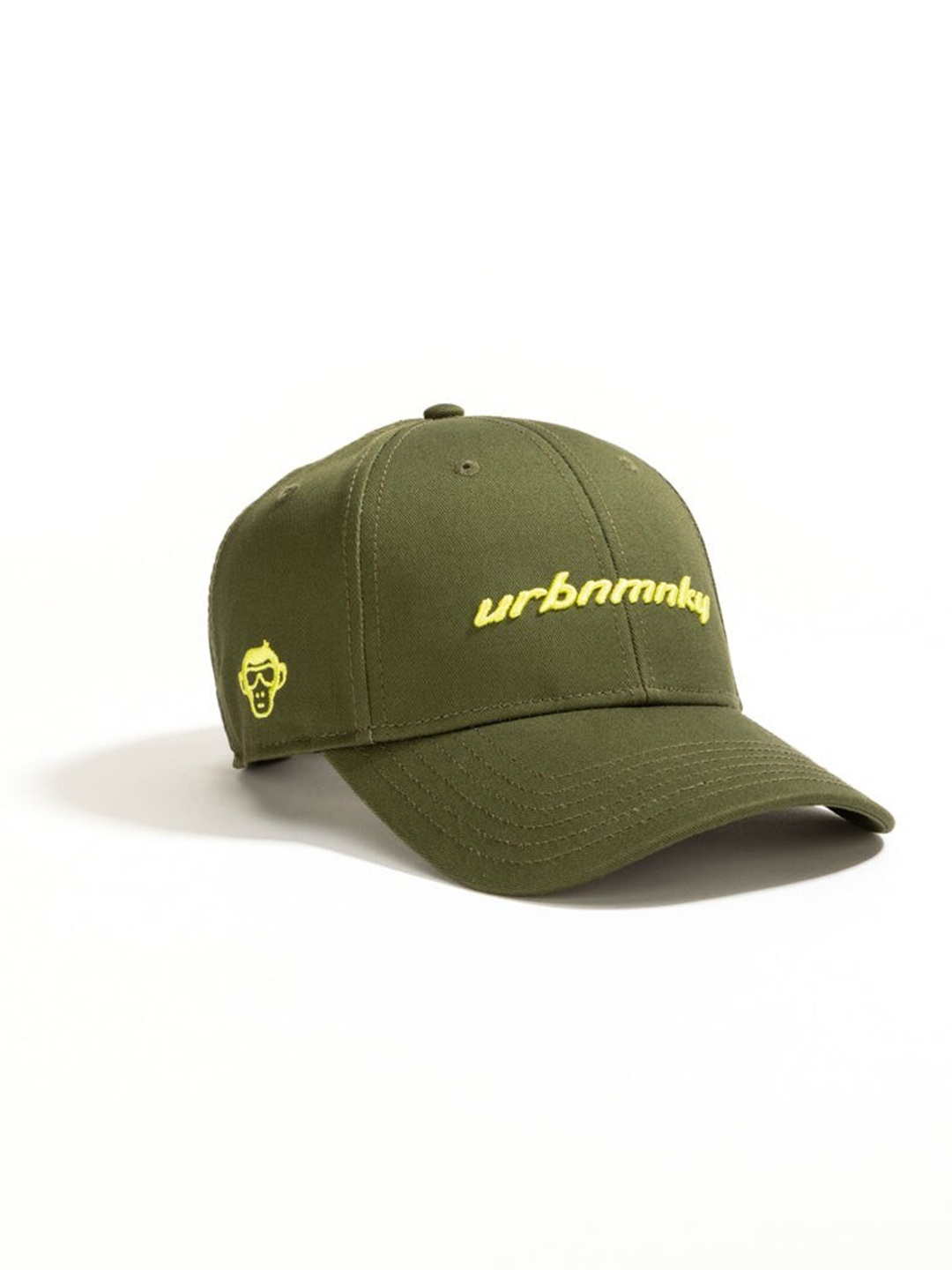 

Urban Monkey Unisex Embroidered Baseball Cap, Green