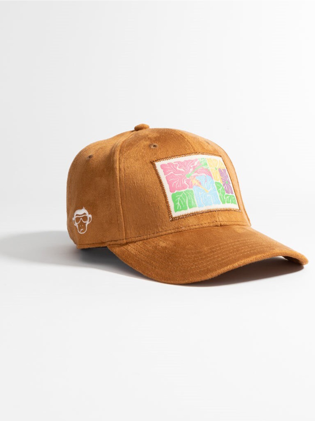 

Urban Monkey Unisex Printed Baseball Cap, Brown