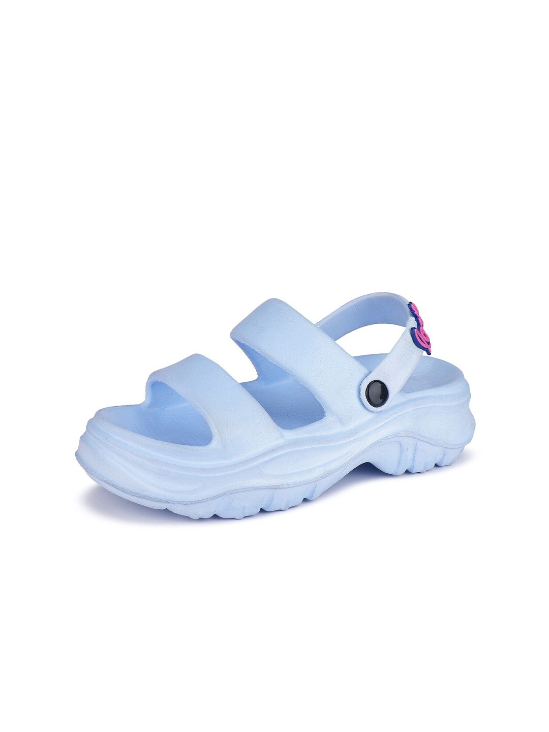

BERSACHE Women Comfortable Rubber Sliders, Blue