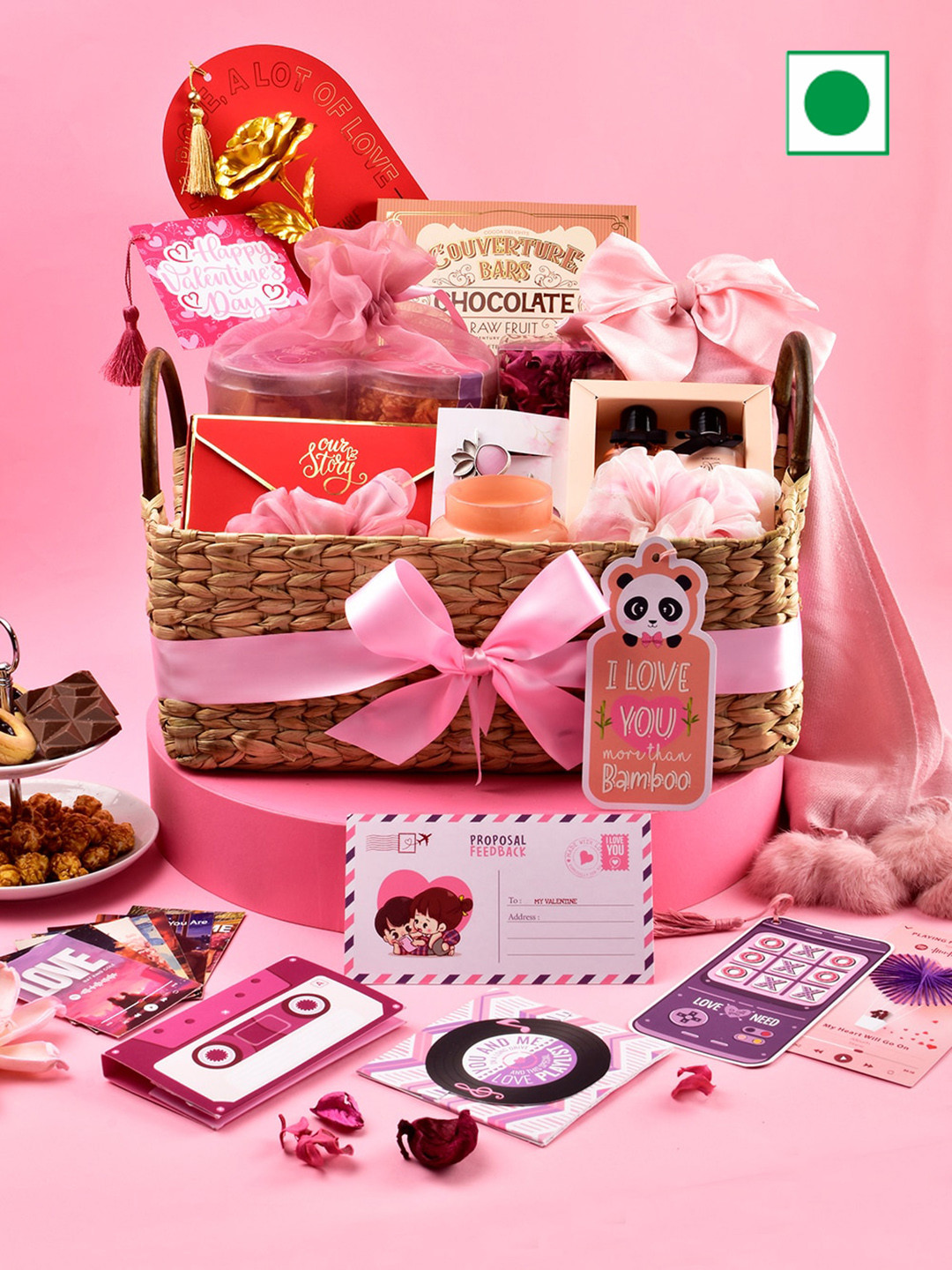 

RawFruit You Are So Special Valentine Hamper Assorted Gifts, Pink
