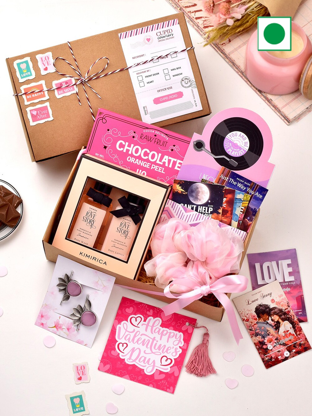 

RawFruit Whispers Of Love Valentine's Day Euphoria Gifts Set -900g, Pink