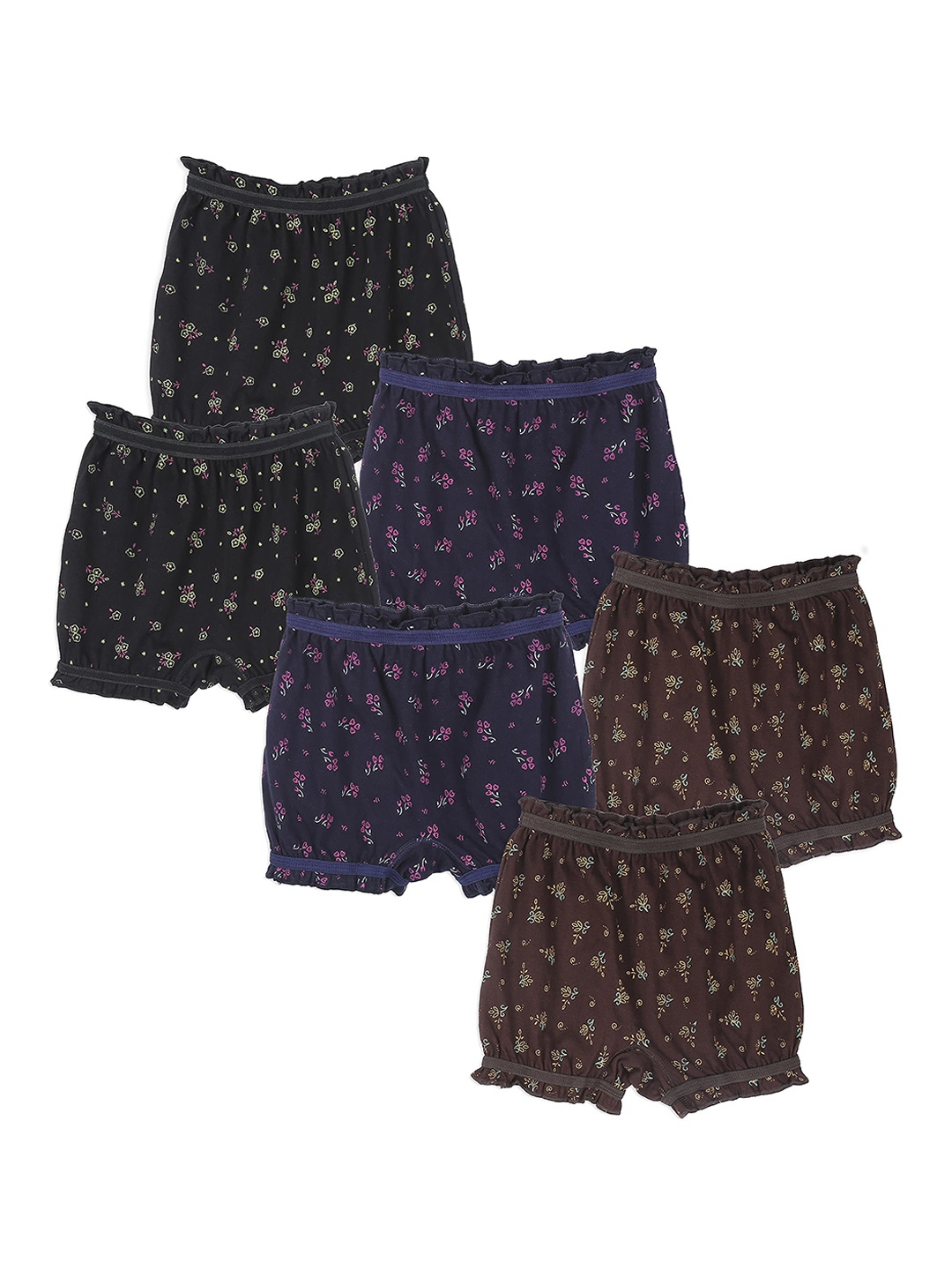 

Dowin Infants Pack Of 6 Printed Cotton Briefs DOWIN_019C6_ANKIT_40, Brown