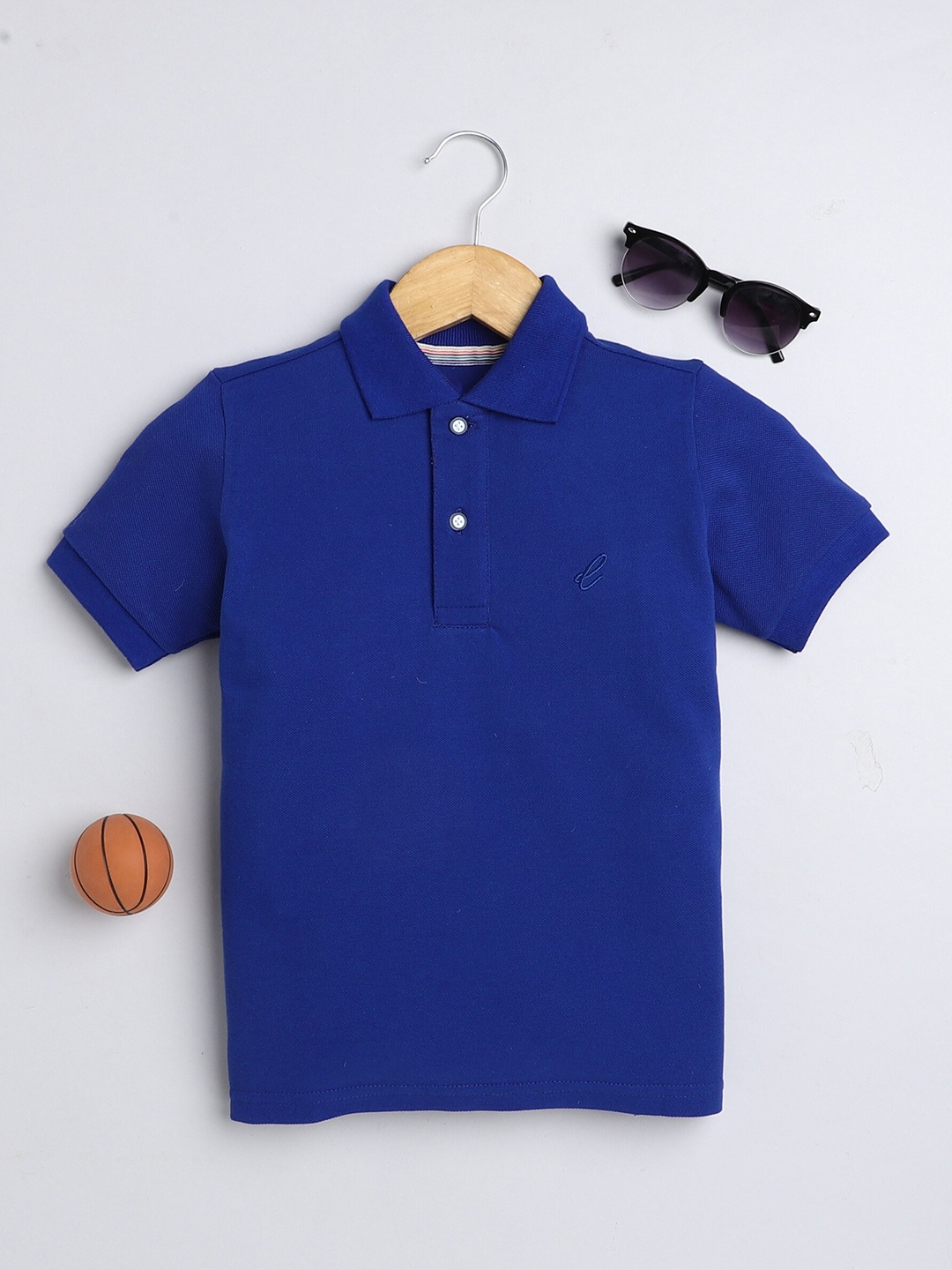 

BAESD Boys Polo Collar Short Sleeves Cotton Regular T-shirt, Blue