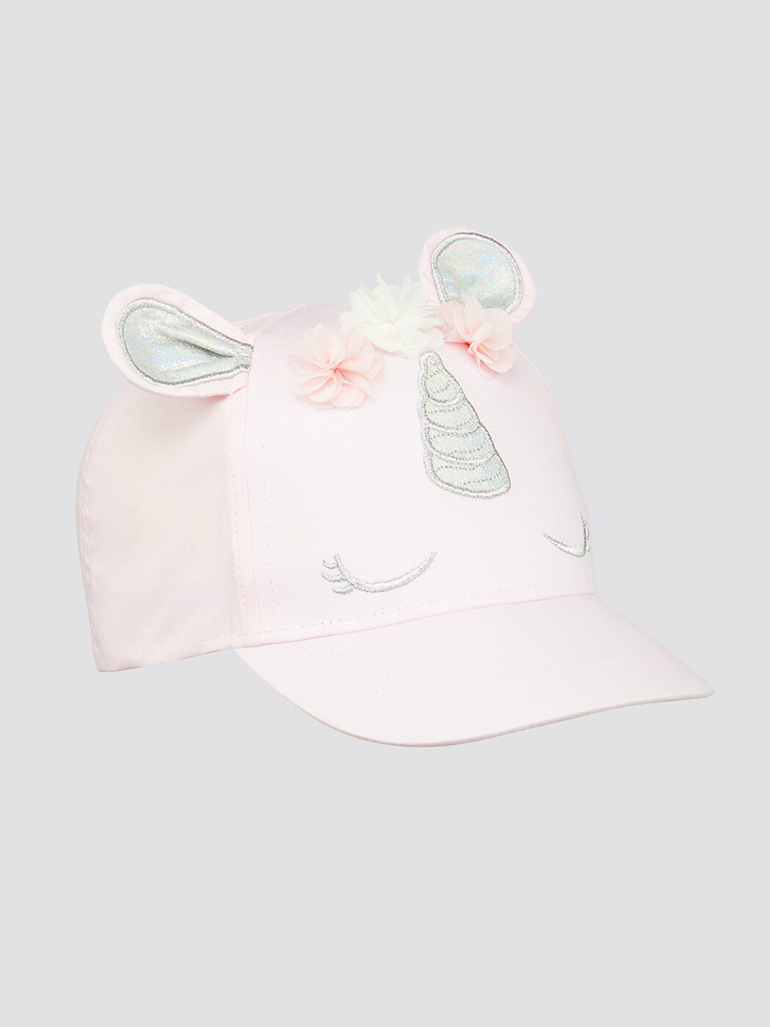 

mothercare Girls Embroidered Baseball Cap, Pink