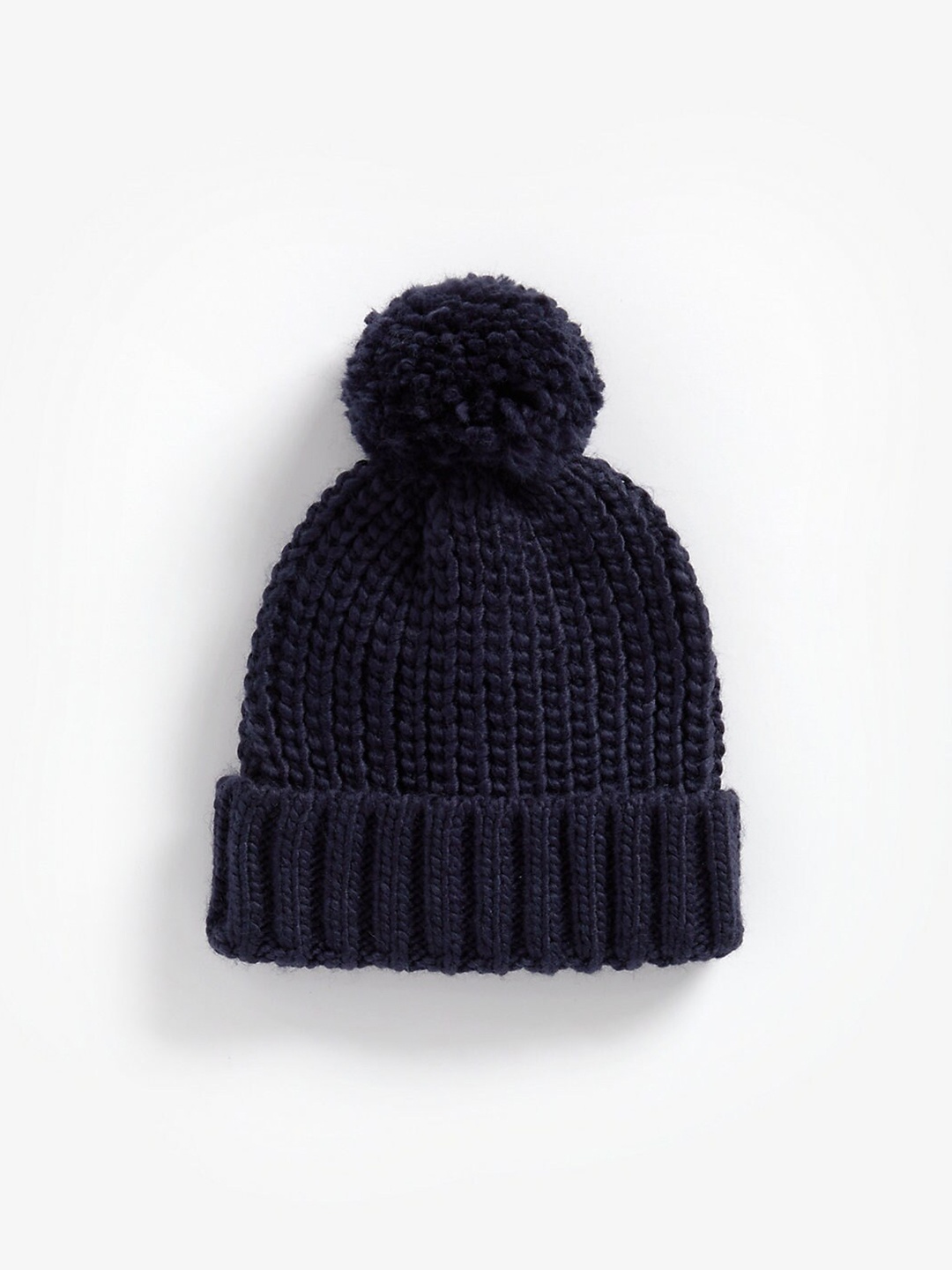 

mothercare Kids Self Design Beanie Cap, Navy blue