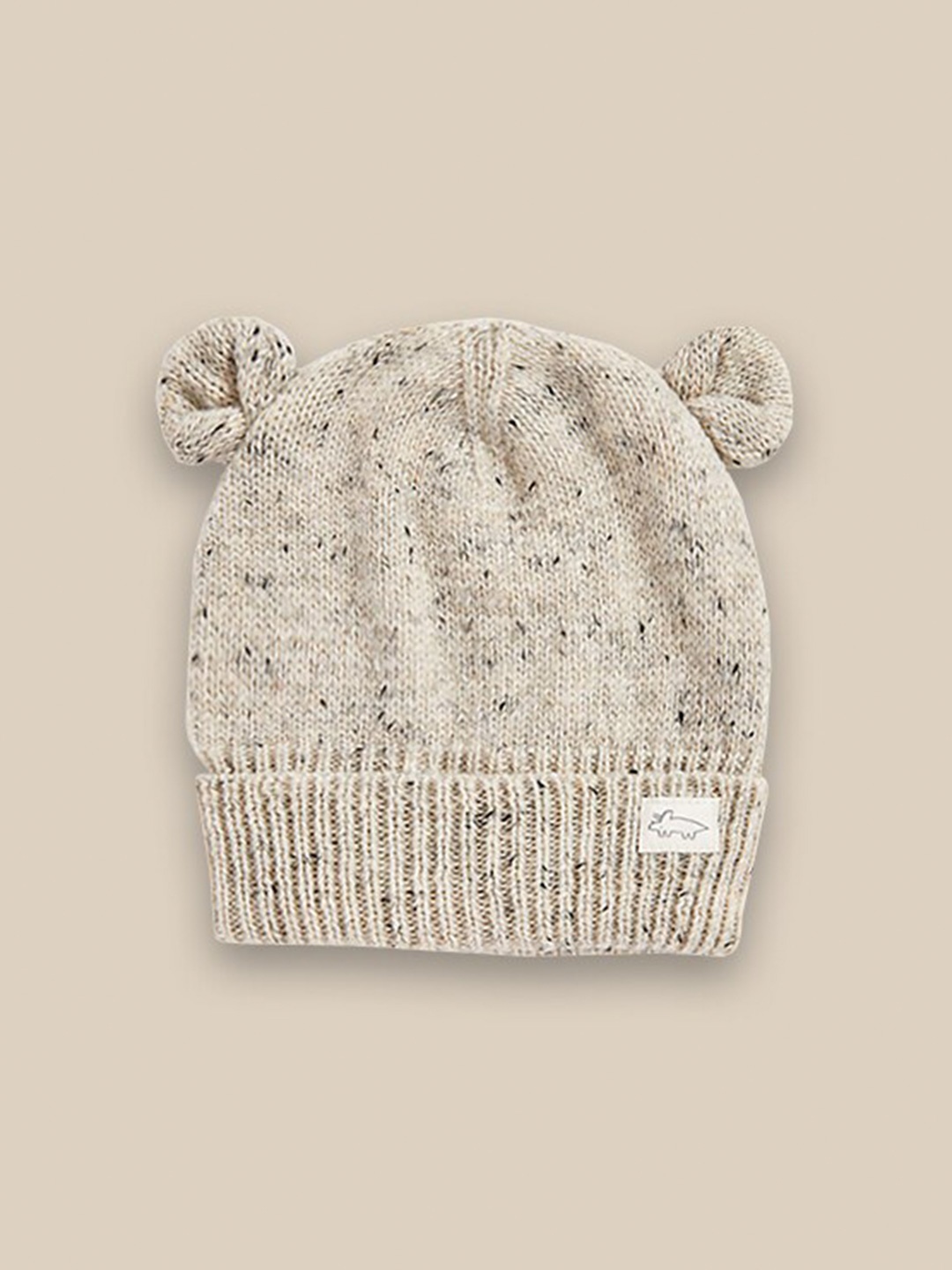 

mothercare Infants Pack Of 2 Self Design Beanie Caps, Grey
