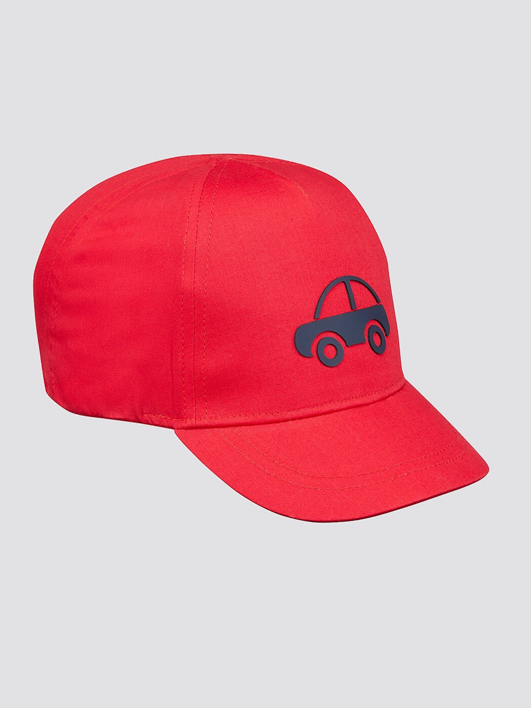 

mothercare Kids Graphic Self Design Baseball Cap, Red
