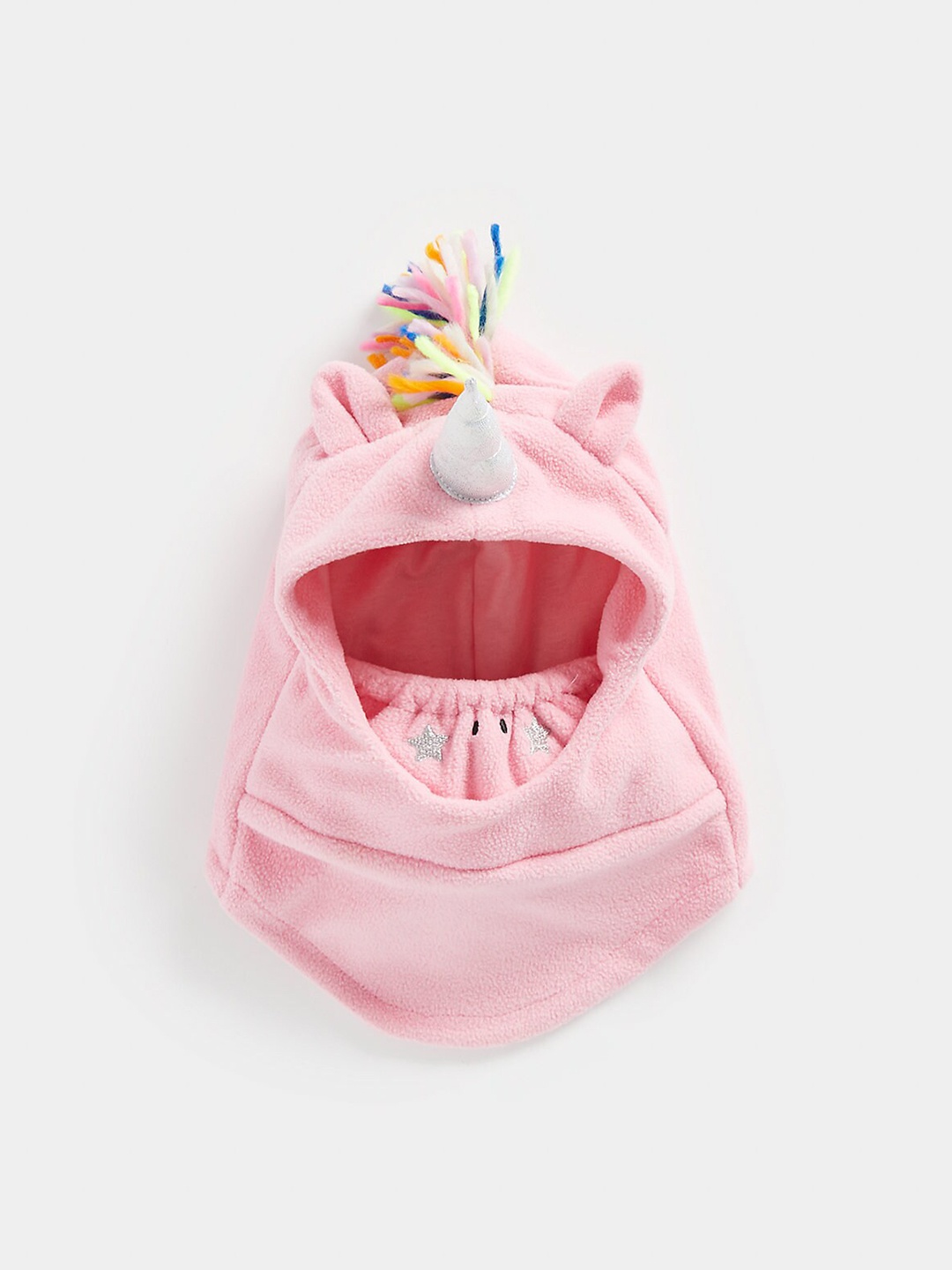 

mothercare Girls Self Design Balaclava, Pink