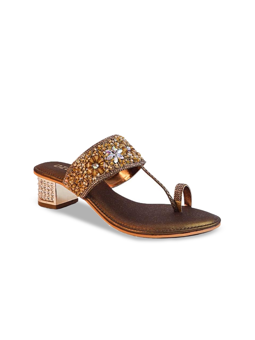 

Ozuri Embellished Block Heels, Copper