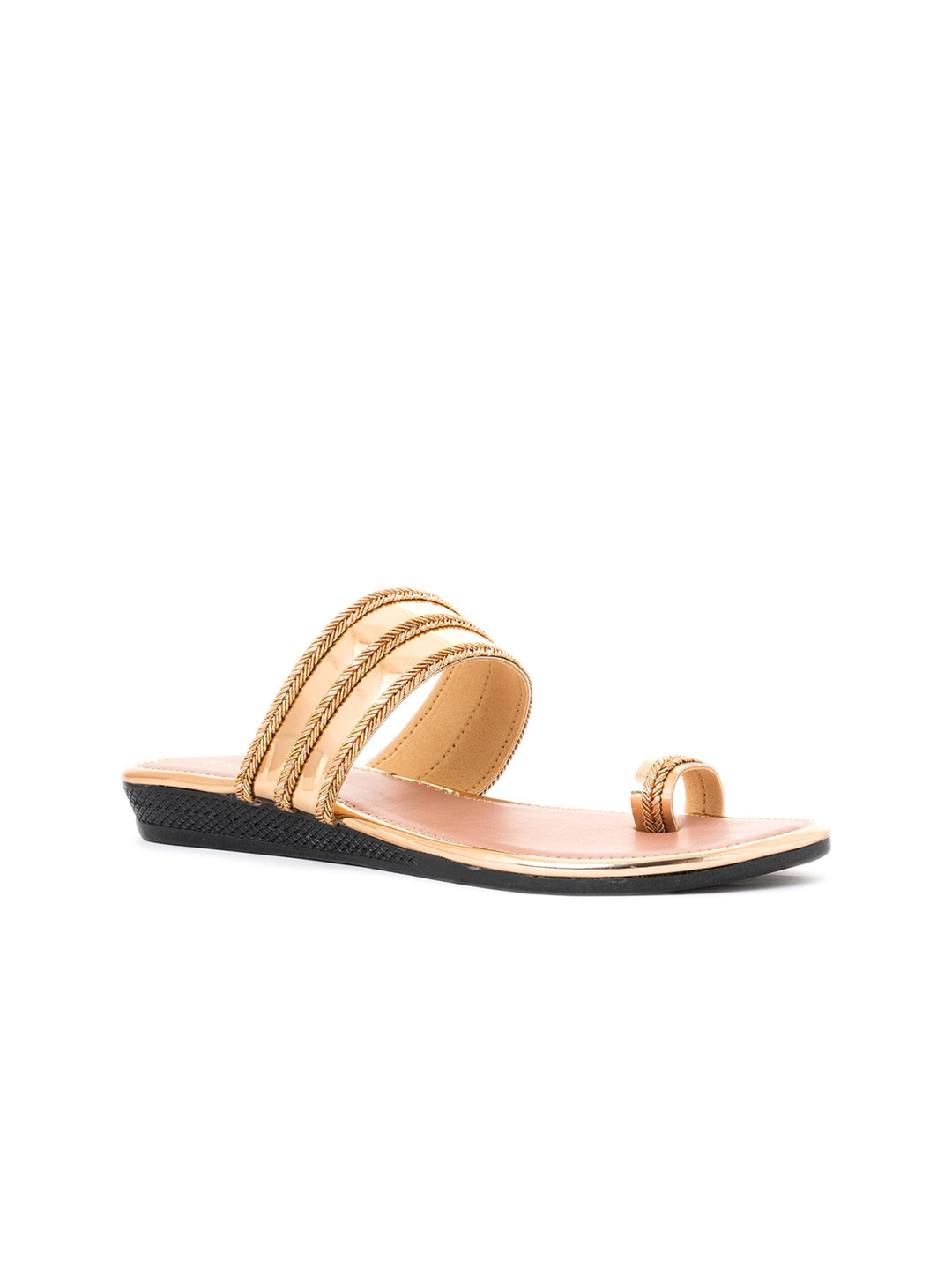 

Khadims Embellished One Toe Flats, Rose gold