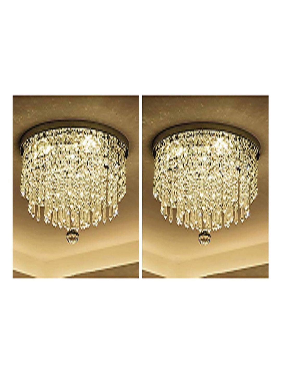 

crysta world Transparent Abstract Glass Contemporary Textured Ceiling Lamps