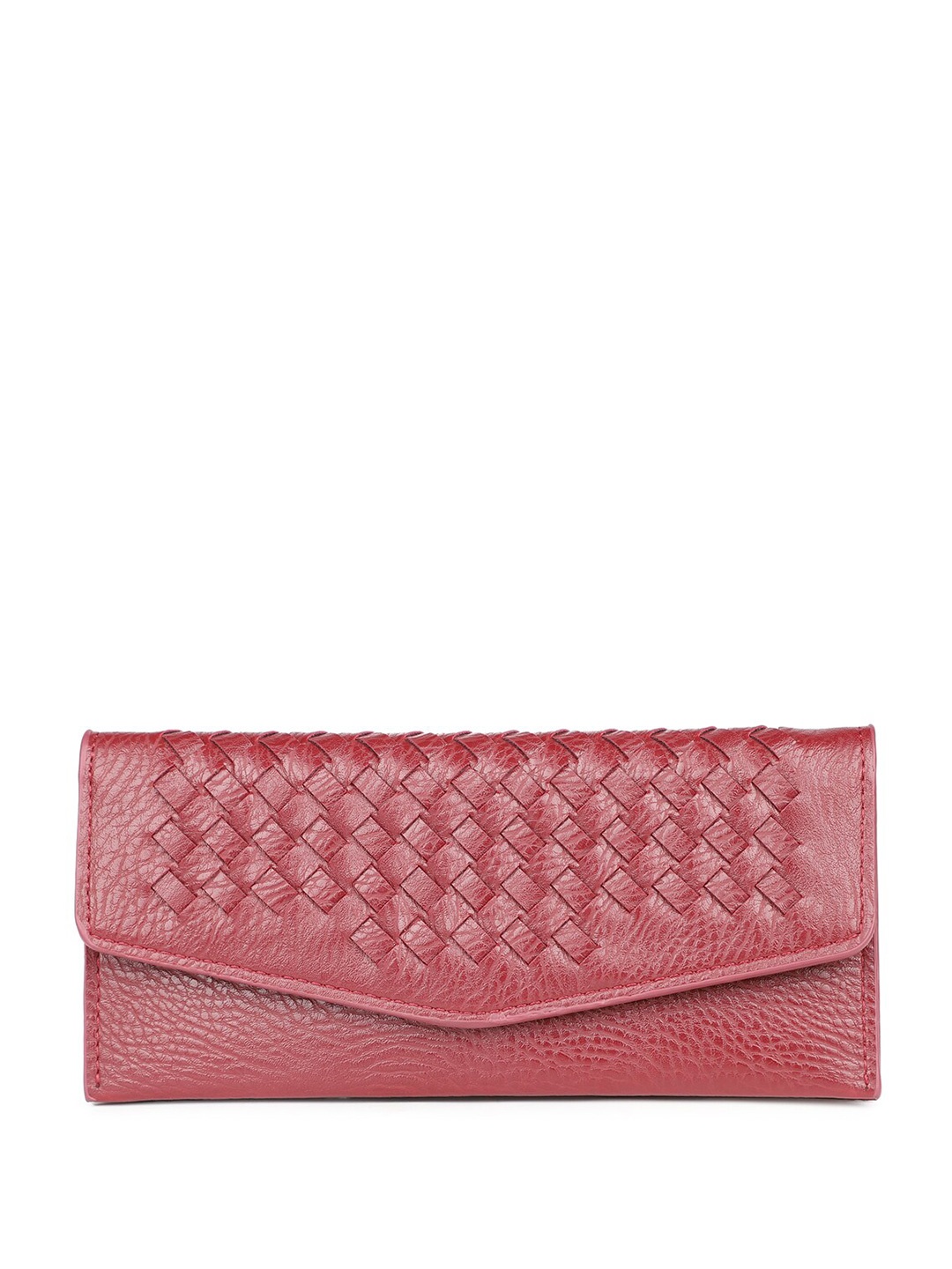 

Inc 5 Women Textured Two Fold Wallet, Red