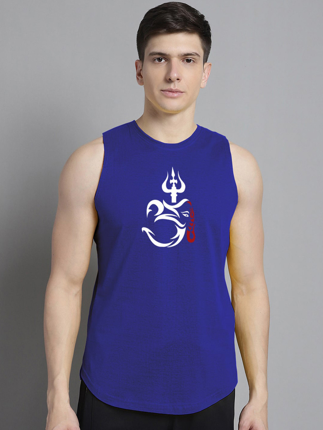 

FBAR Printed Pure Cotton Innerwear Vests 240124FBAE421-05-XS, Blue