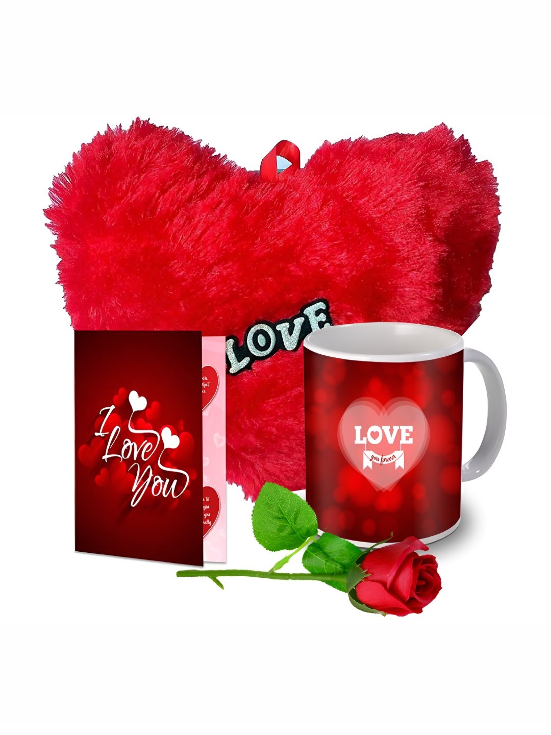 

ME & YOU 4 Pcs Printed Home Gift Set, Red