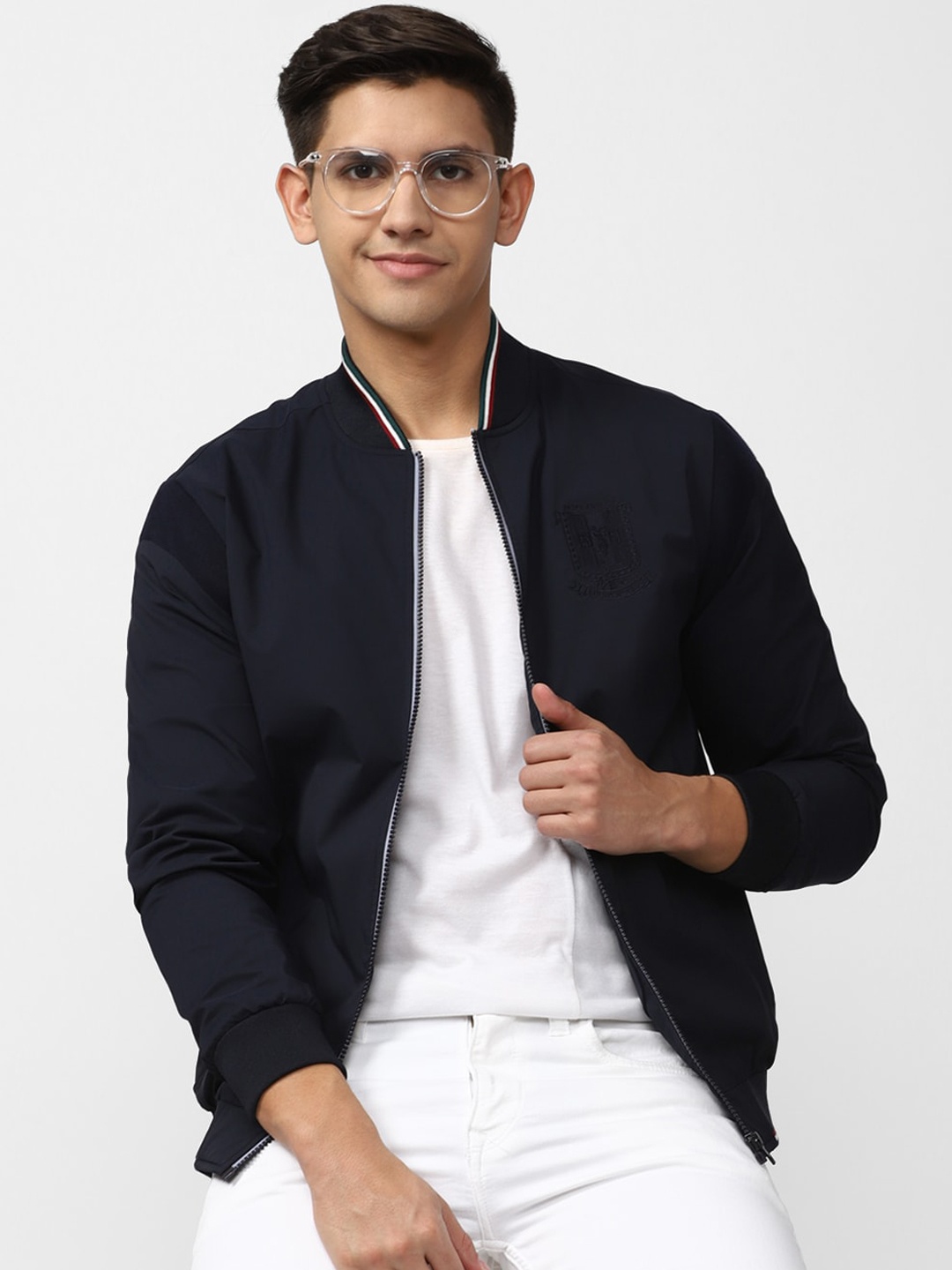 

Peter England Casuals Long Sleeves Bomber Jacket, Navy blue