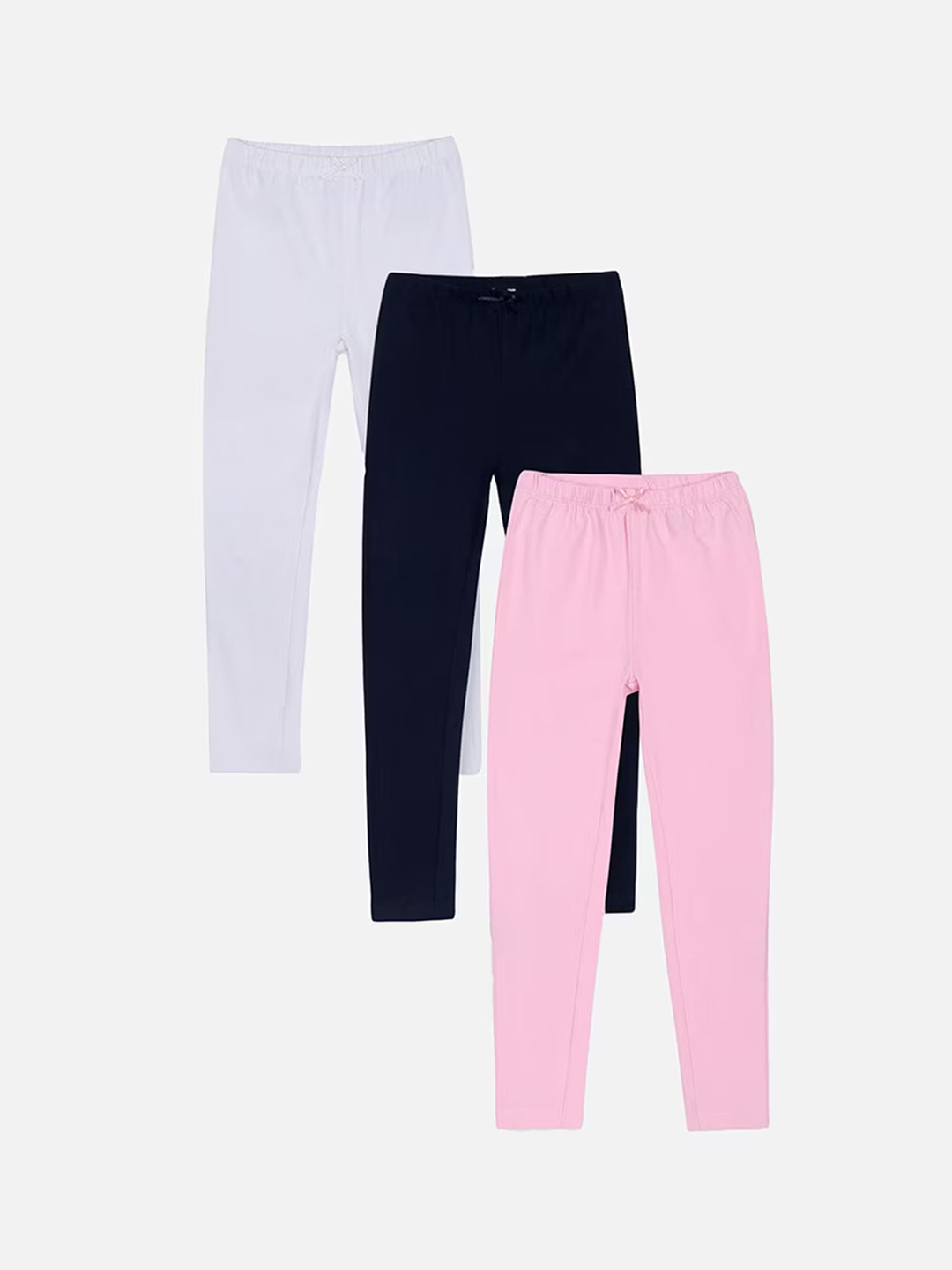 

BAESD Girls Pack Of 3 Ultra-Soft Ankle-Length Leggings, White