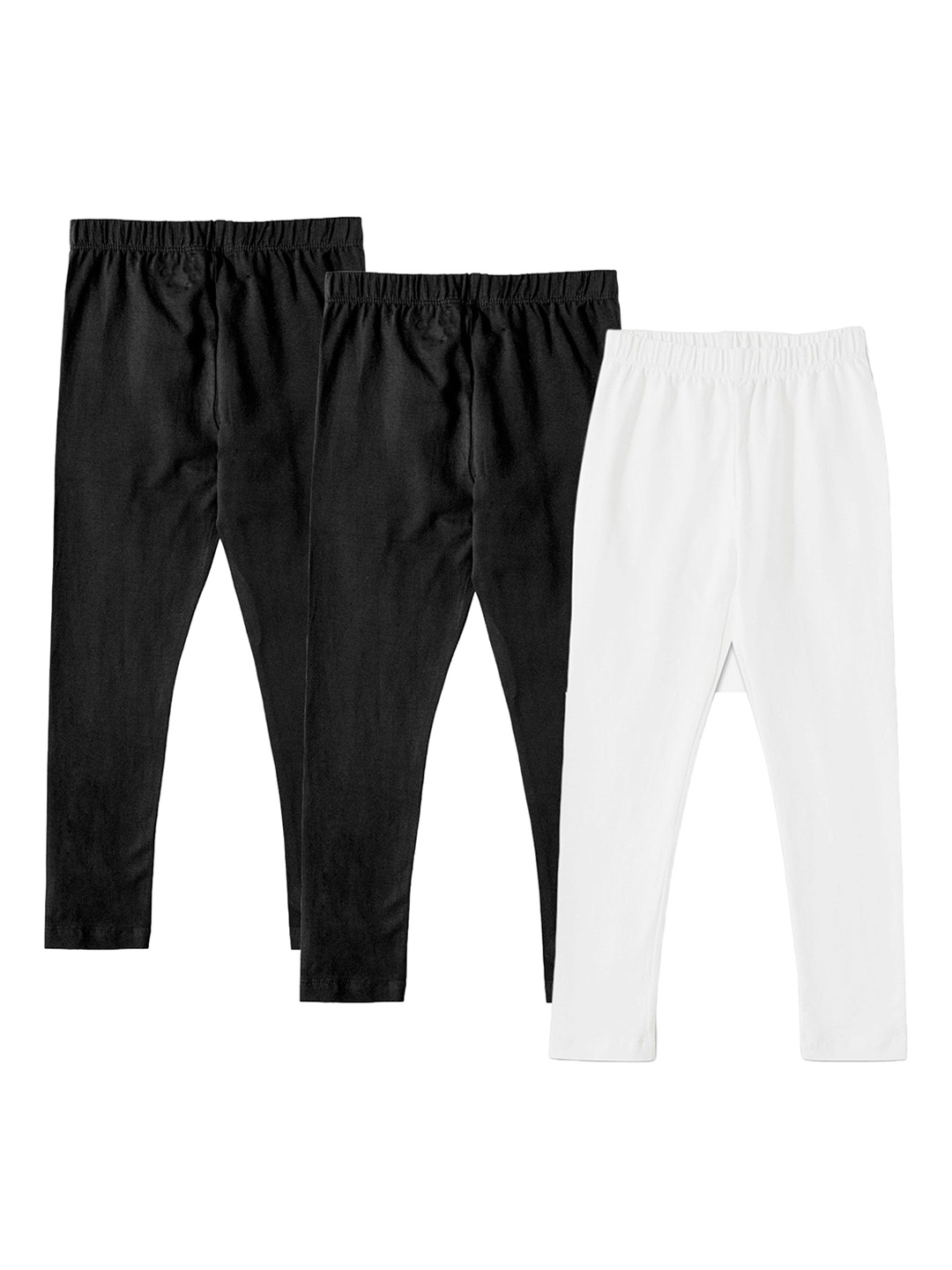 

BAESD Girls Pack Of 3 Ultra-Soft Ankle-Length Leggings, Black