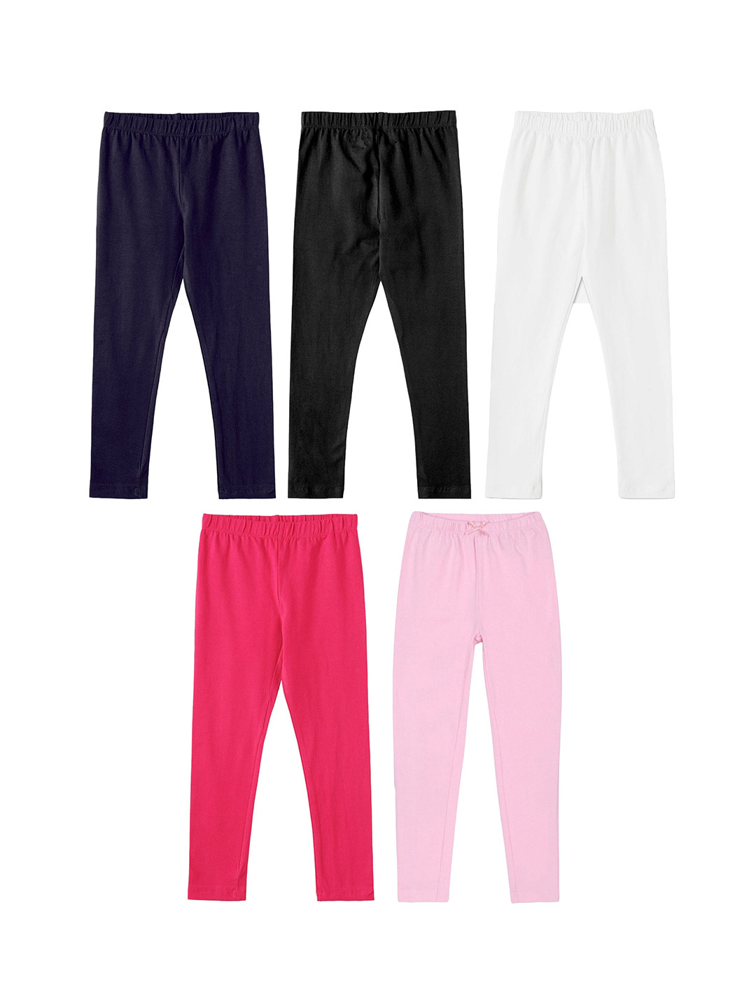 

BAESD Girls Pack Of 5 Assorted Ankle-Length Leggings