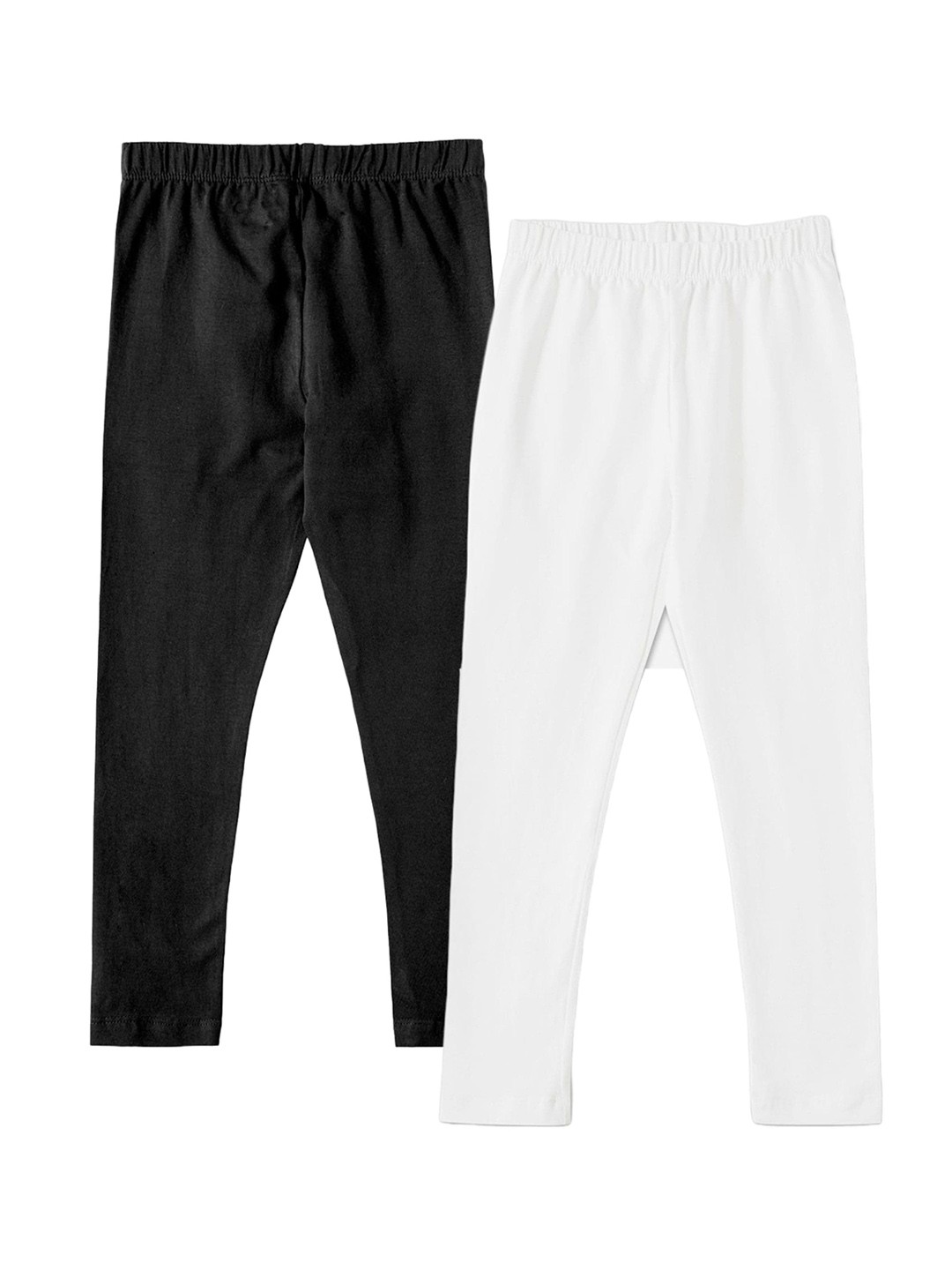 

BAESD Girls Pack Of 2 Ultra-Soft Ankle-Length Leggings, Black