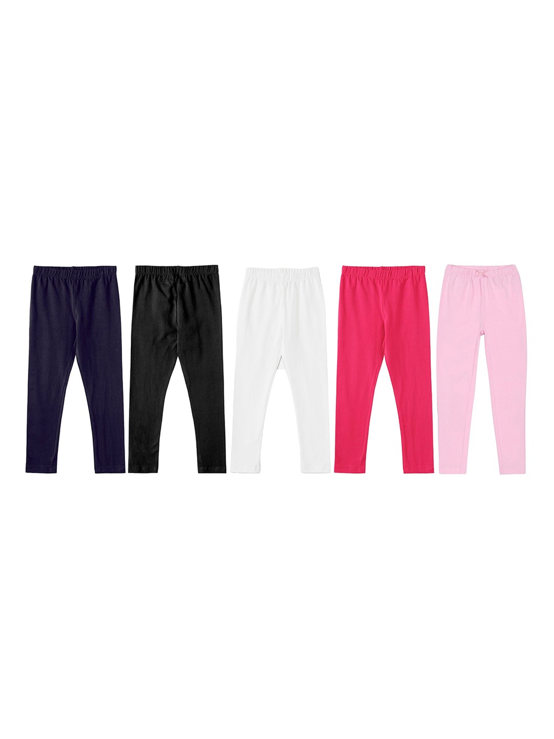 

BAESD Girls Pack Of 5 Assorted Ultra-Soft Ankle-Length Leggings