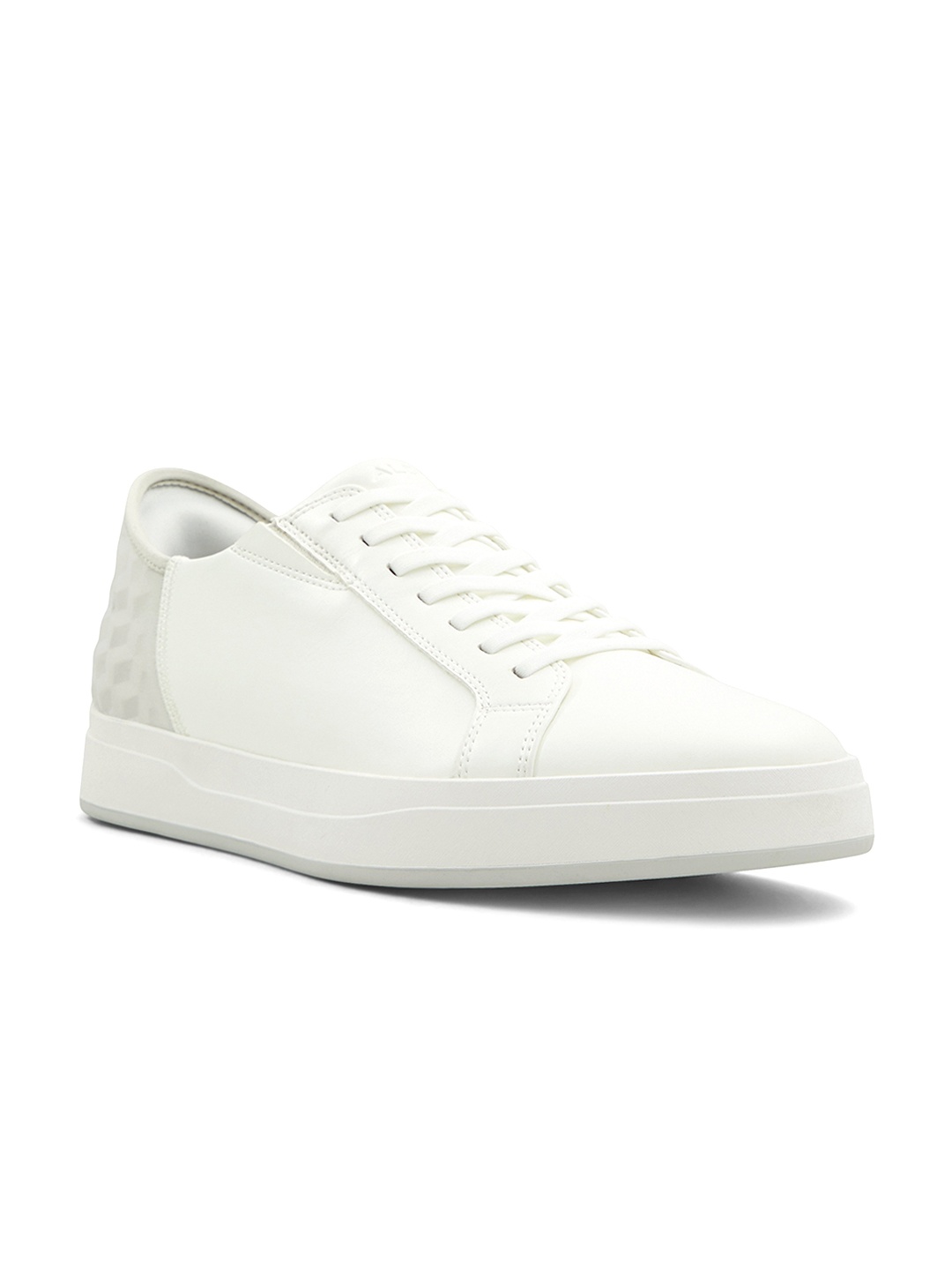 

ALDO Men Round Toe Lace-Ups Sneakers, White