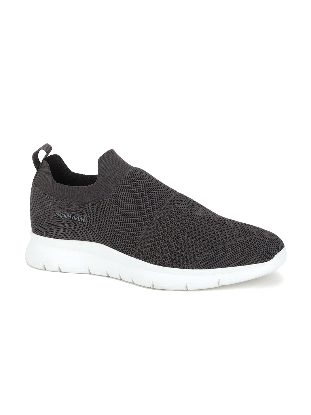 

Hush Puppies Men Textured Slip-On Sneakers, Grey