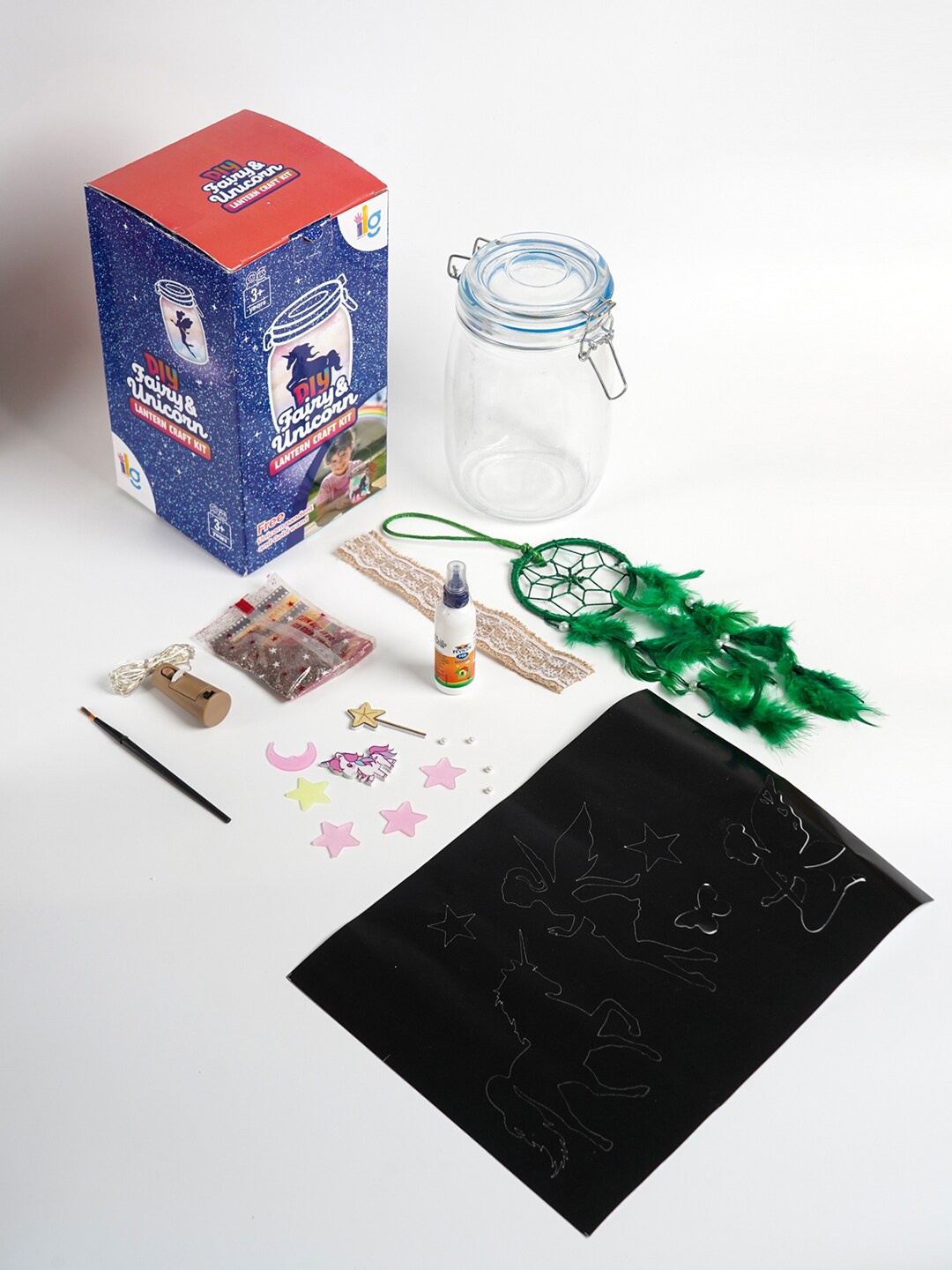 

ilearnngrow Unicorn & Fairy Lantern Craft, White