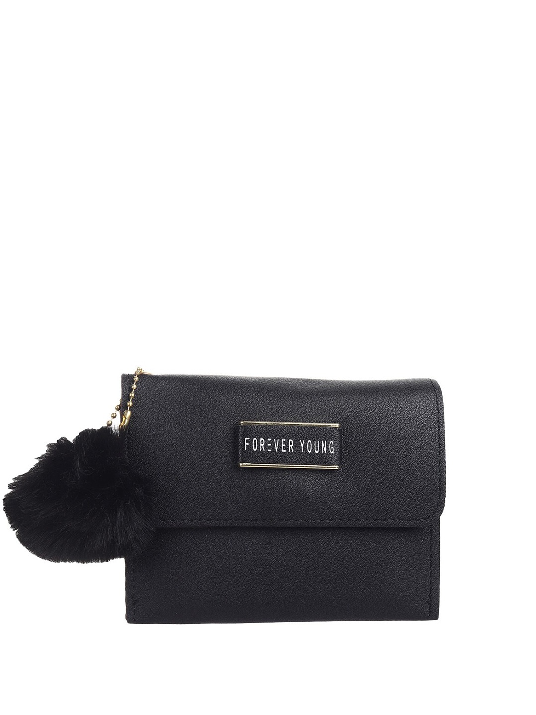 

DressBerry Black Women Zip Detail PU Envelope