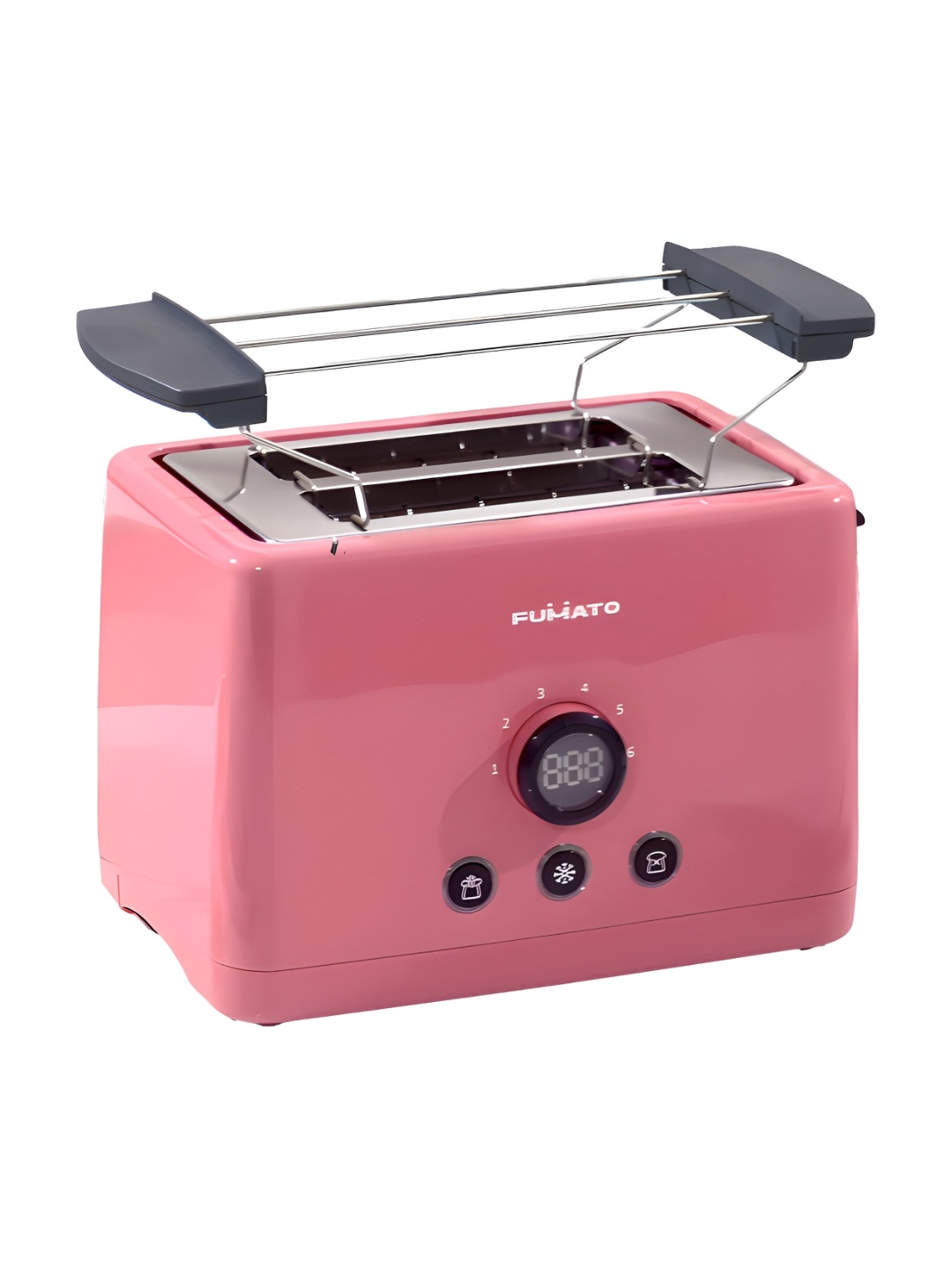 

The Better Home Fumato Pink & Grey Stainless Steel 2-Slices Pop-up 1000 W Toaster