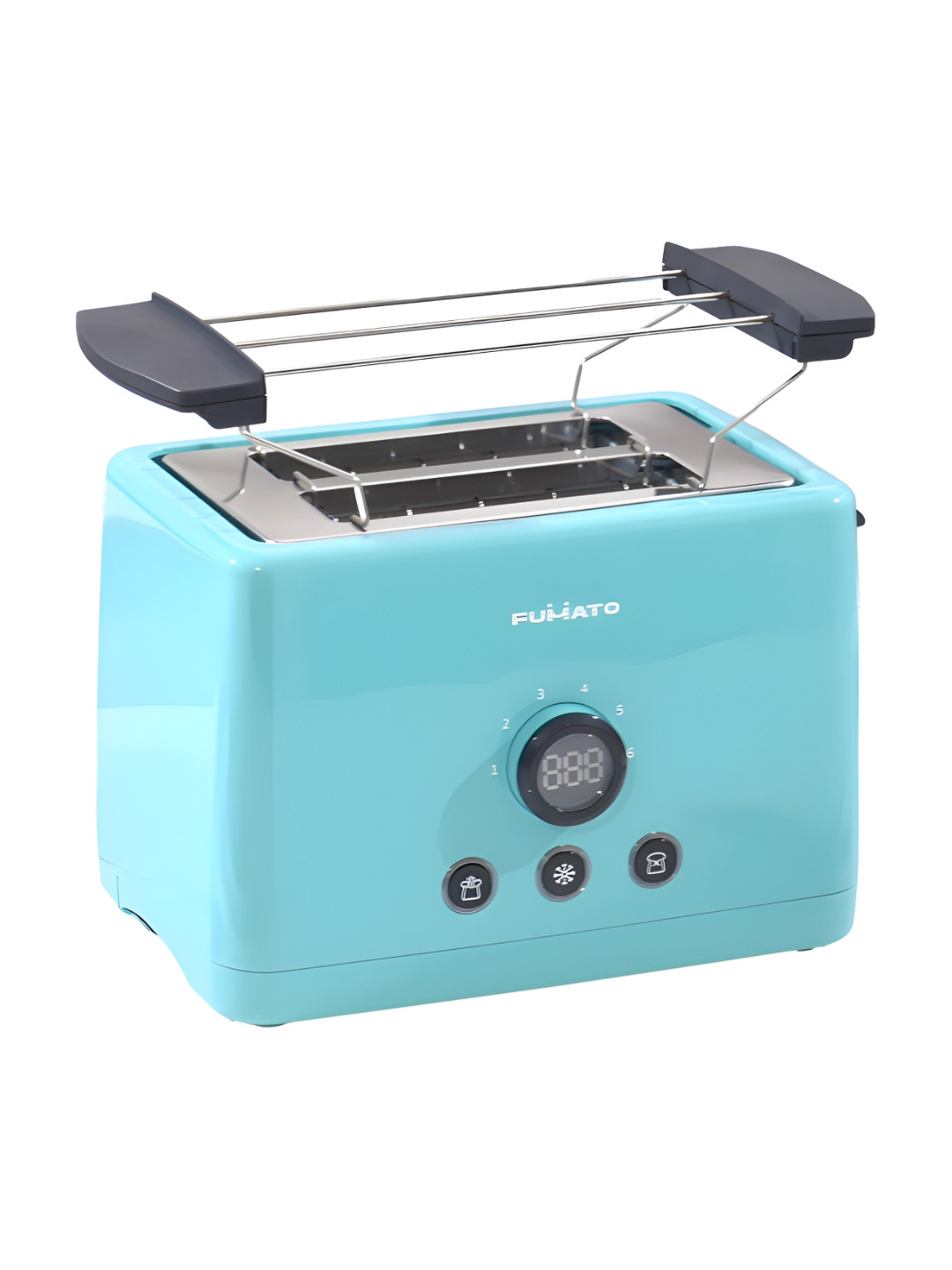 

The Better Home Fumato Blue & Grey Stainless Steel 2-Slices Pop-up 1000 W Toaster