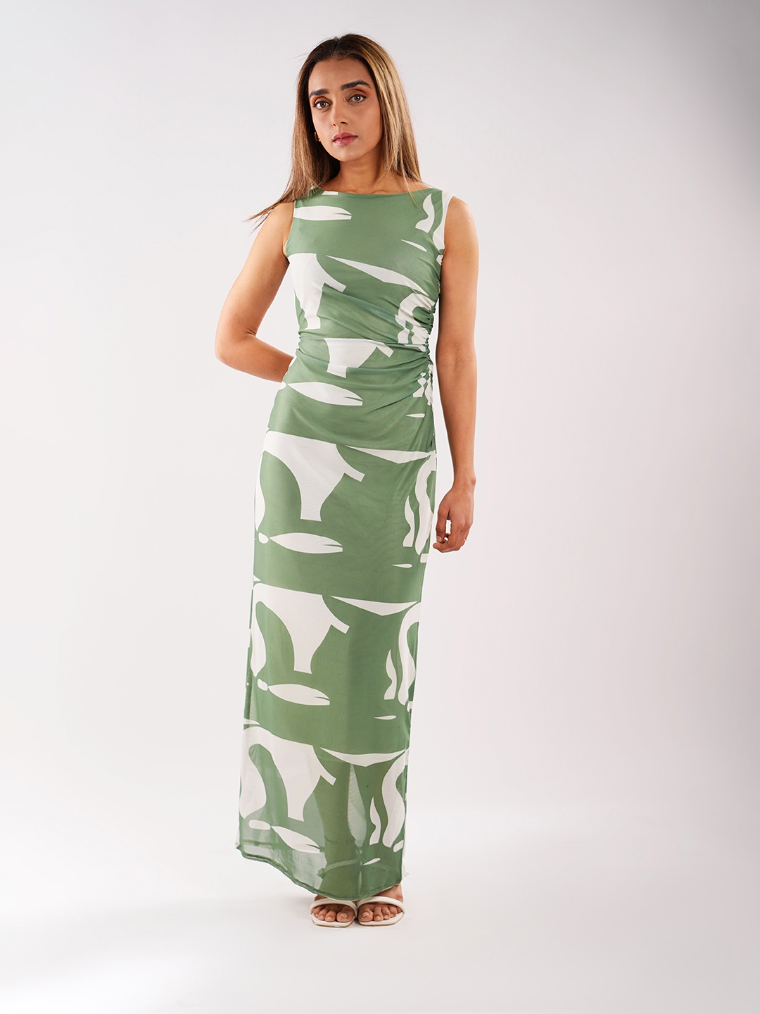 

Stylecast X Hersheinbox Printed Maxi Dress, Green