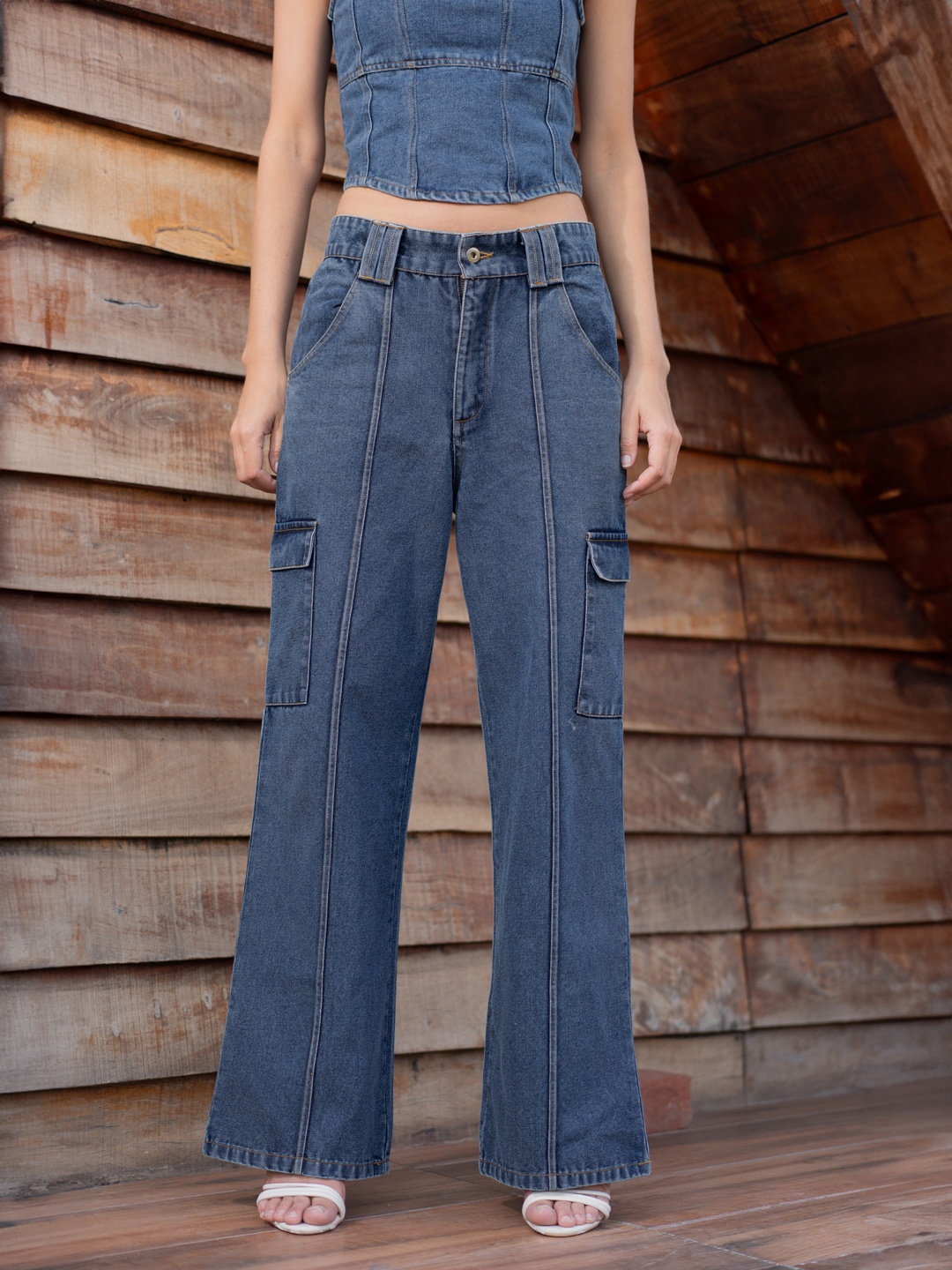 

Stylecast X Hersheinbox Women High-Rise Stretchable Jeans, Navy blue