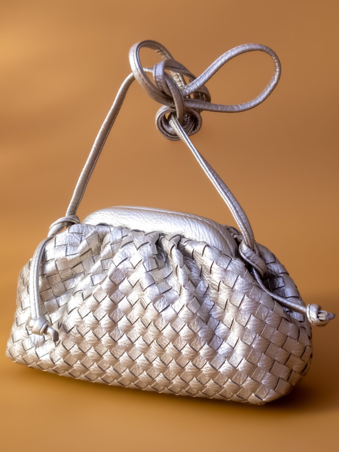 

Inc 5 Textured Structured Sling Bag, Gold