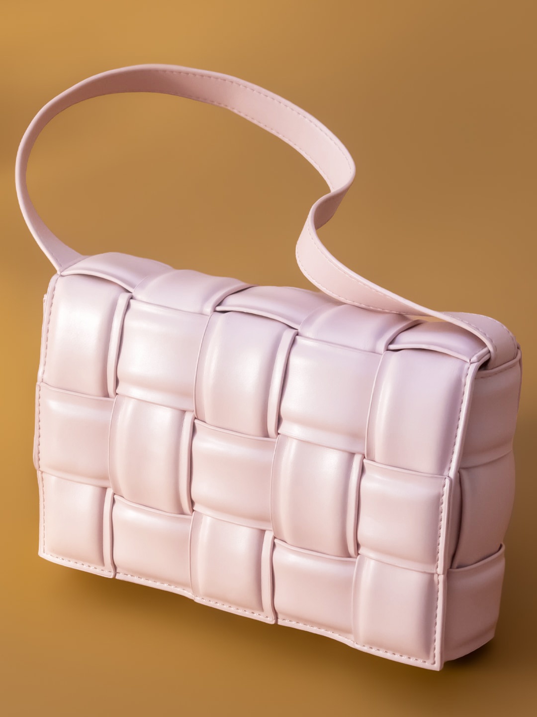 

Inc 5 Textured Structured Handheld Bag, Pink