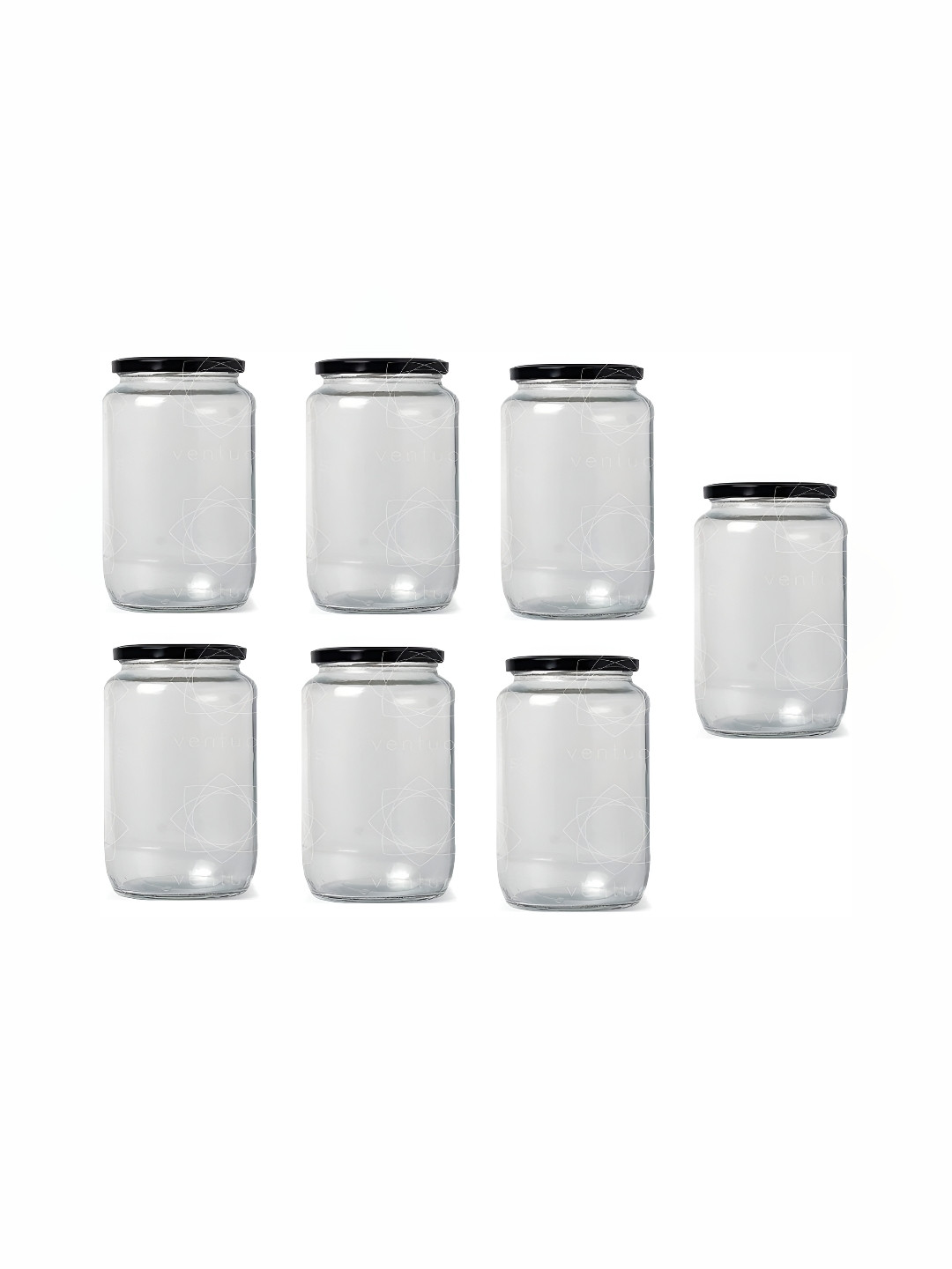 

Afast Transparent 7 Pieces Glass Dishwasher and Microwave Safe Food Containers 1 ltr Each