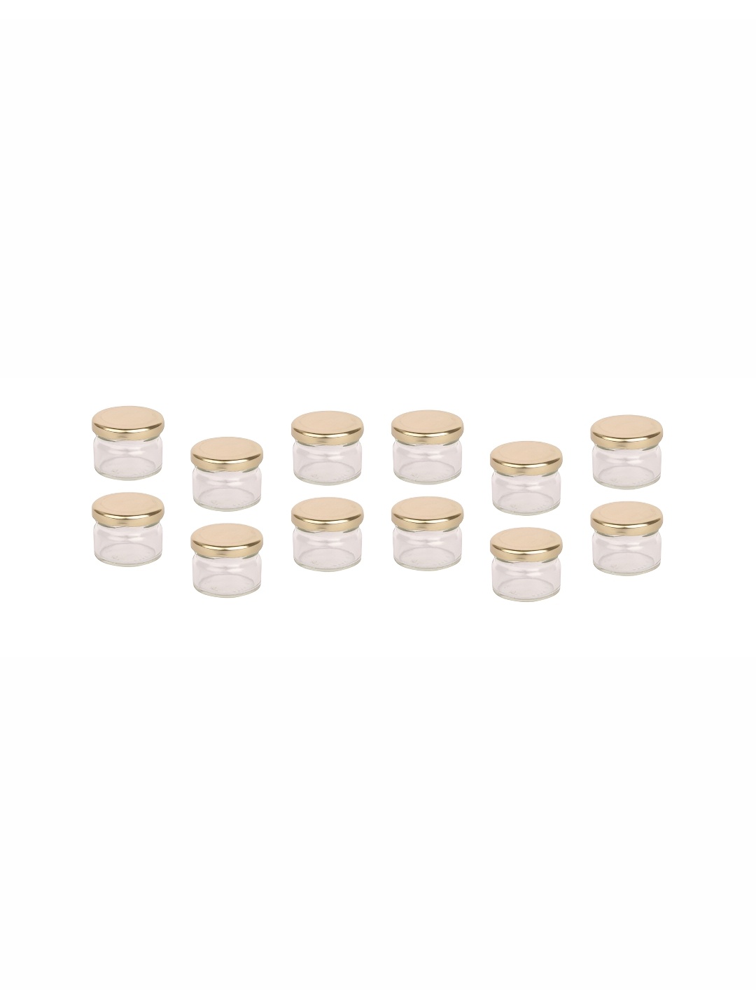 

Afast Transparent 12 Pcs Glass Dishwasher and Microwave Safe Food Containers 100 ml Each