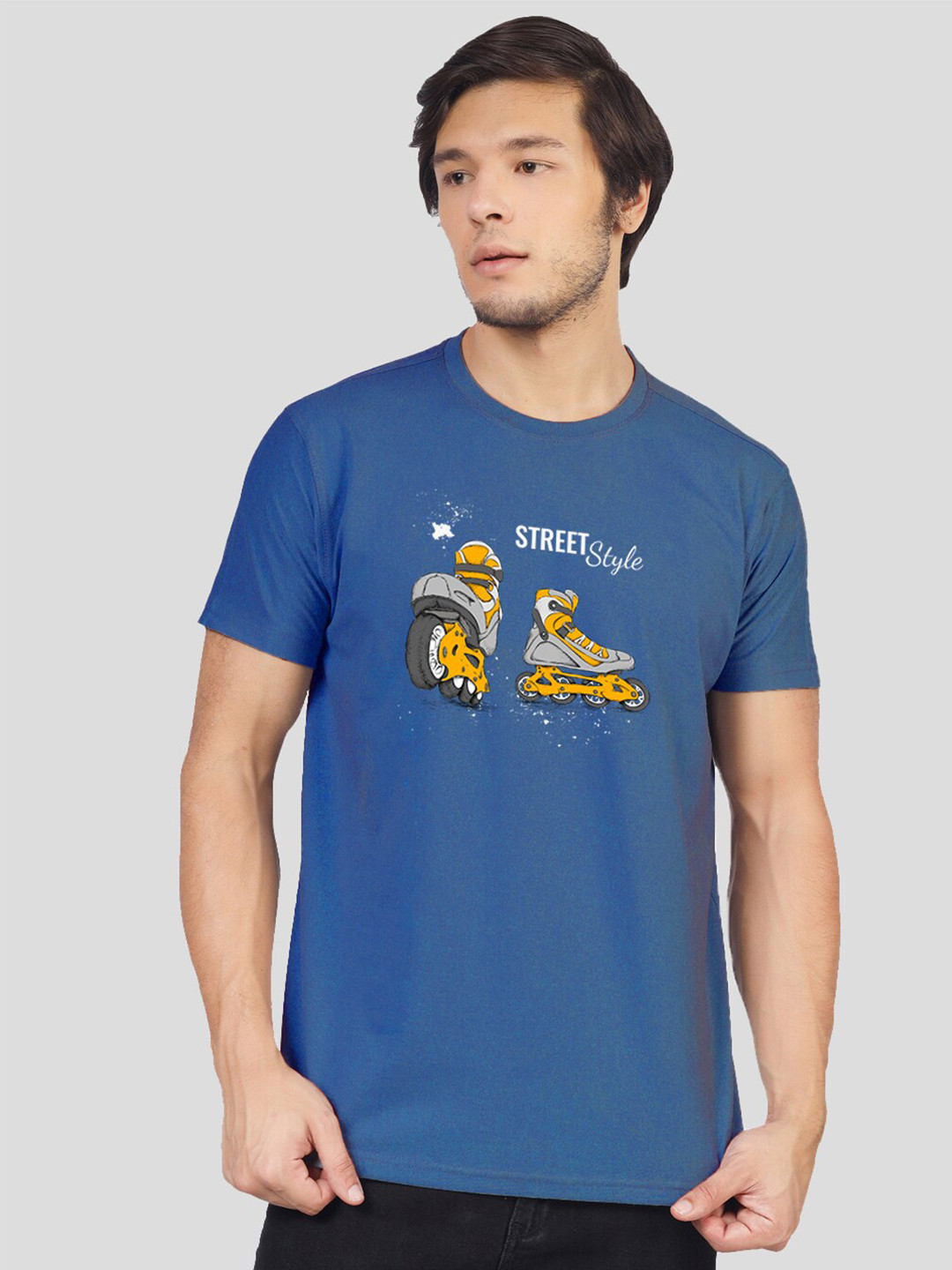 

Greylongg Graphic Printed T-shirt, Blue