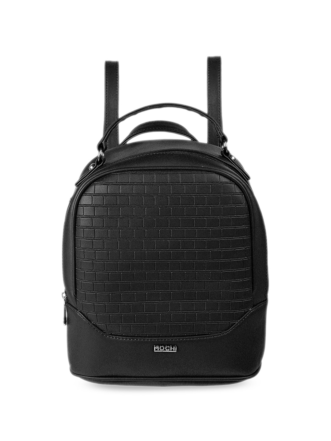 

Mochi Women Textured Backpack, Black