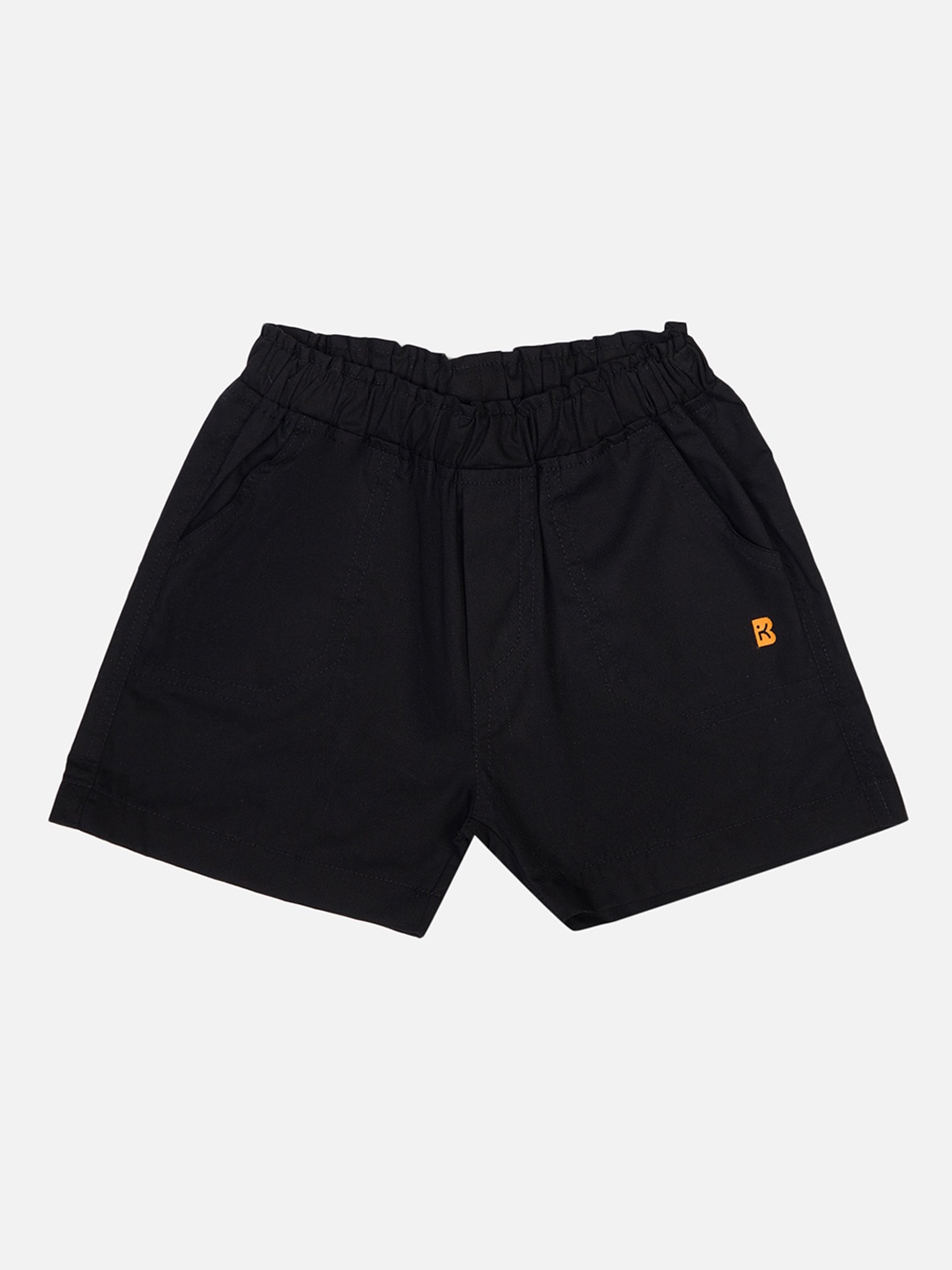 

Bodycare Kids Boys Regular Fit Mid Rise Cotton Shorts, Black