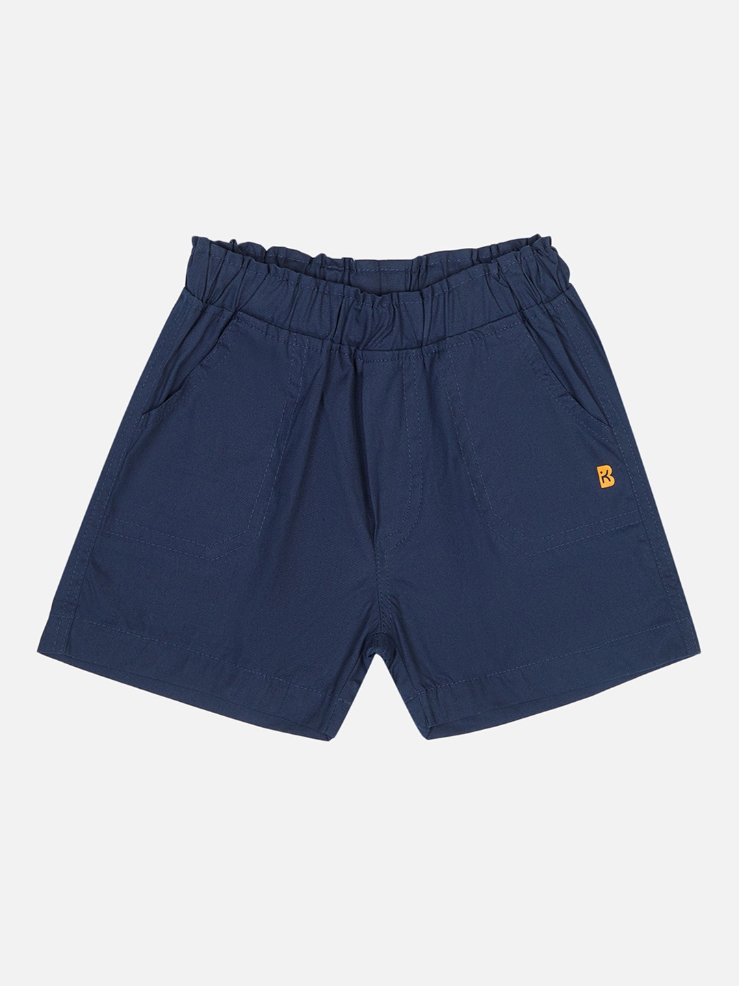 

Bodycare Kids Boys Regular Fit Mid Rise Cotton Shorts, Navy blue