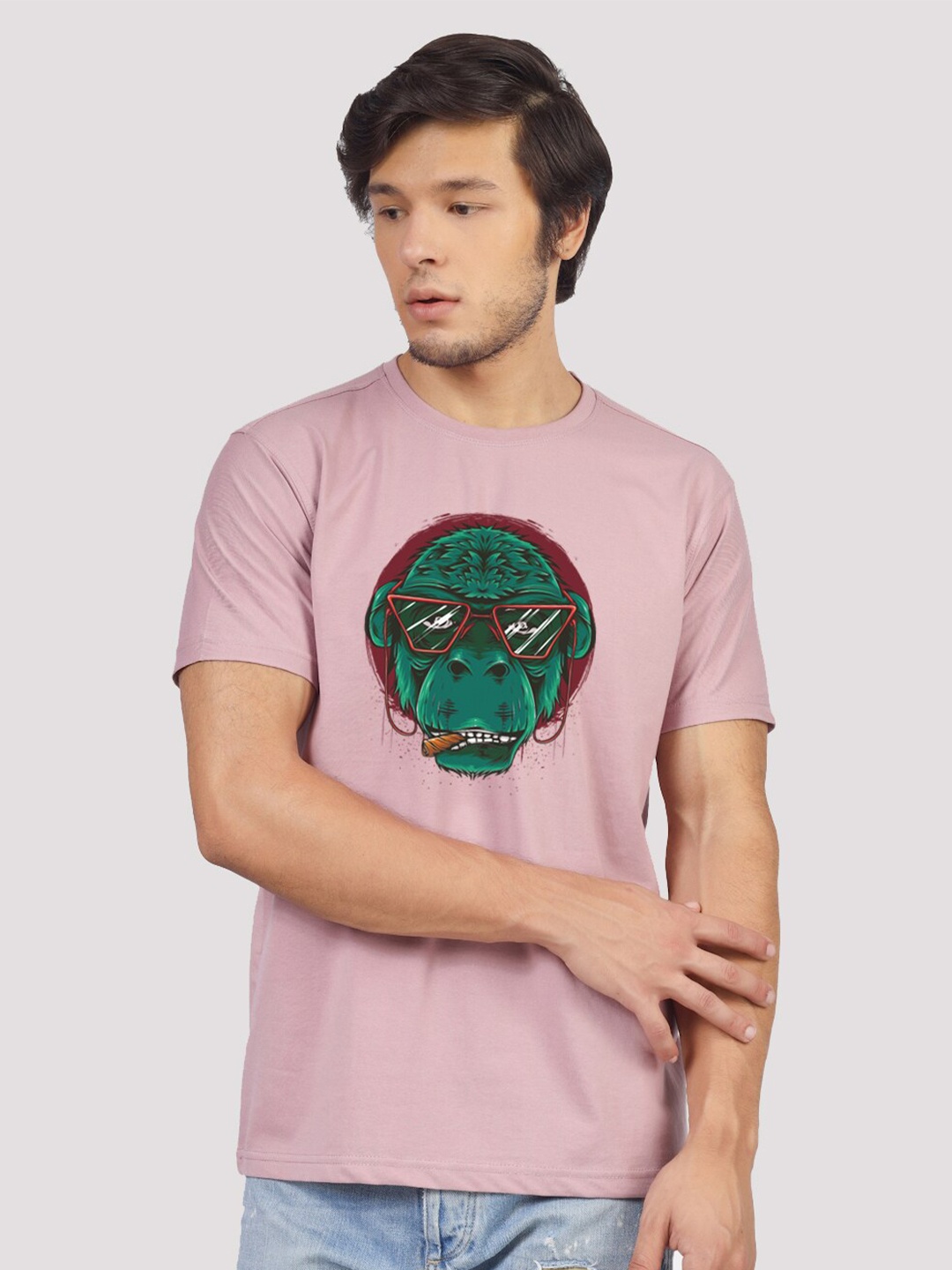 

Greylongg Graphic Printed T-shirt, Purple