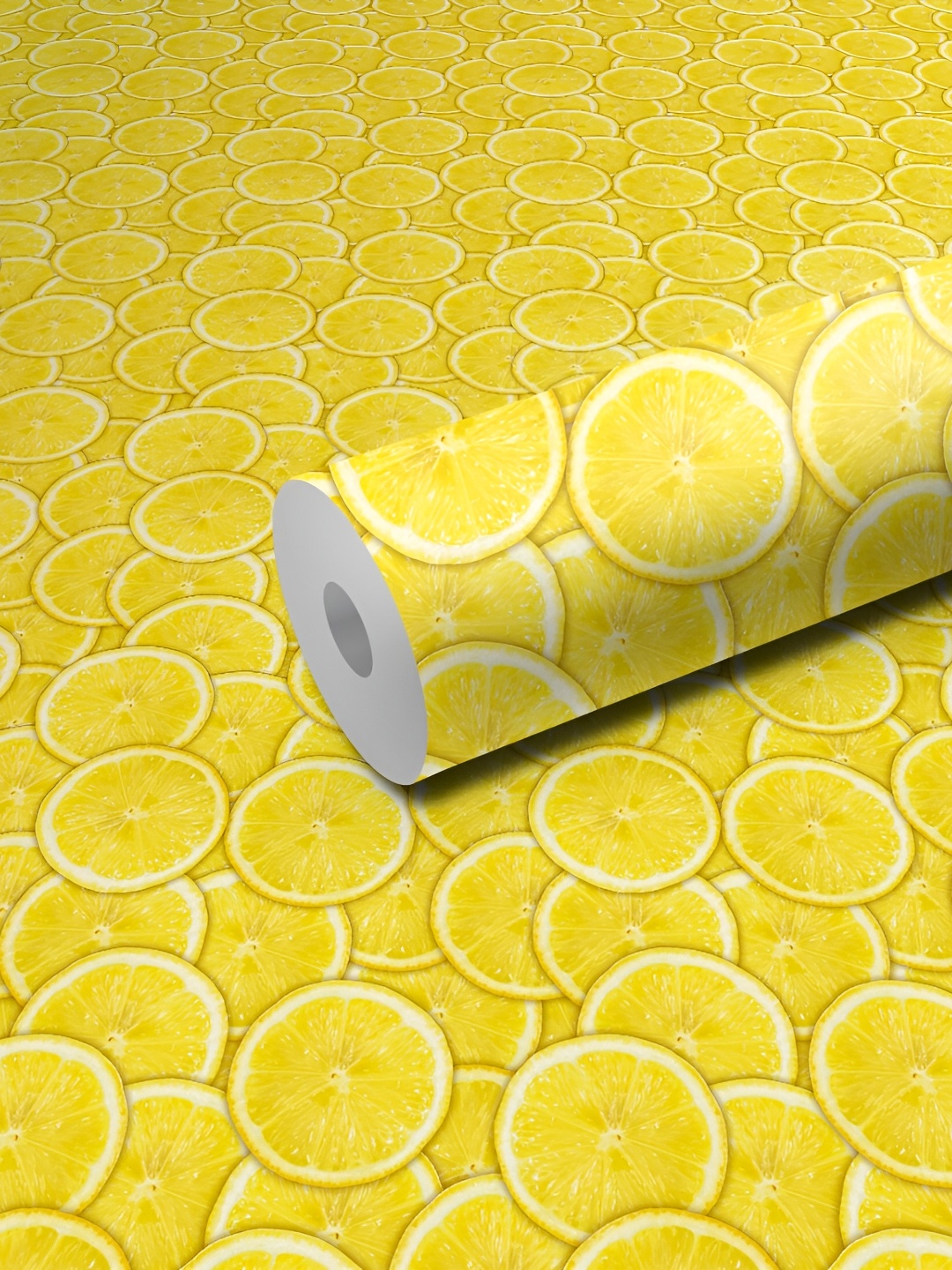 

WALLWEAR Yellow & White Printed Wall Sticker