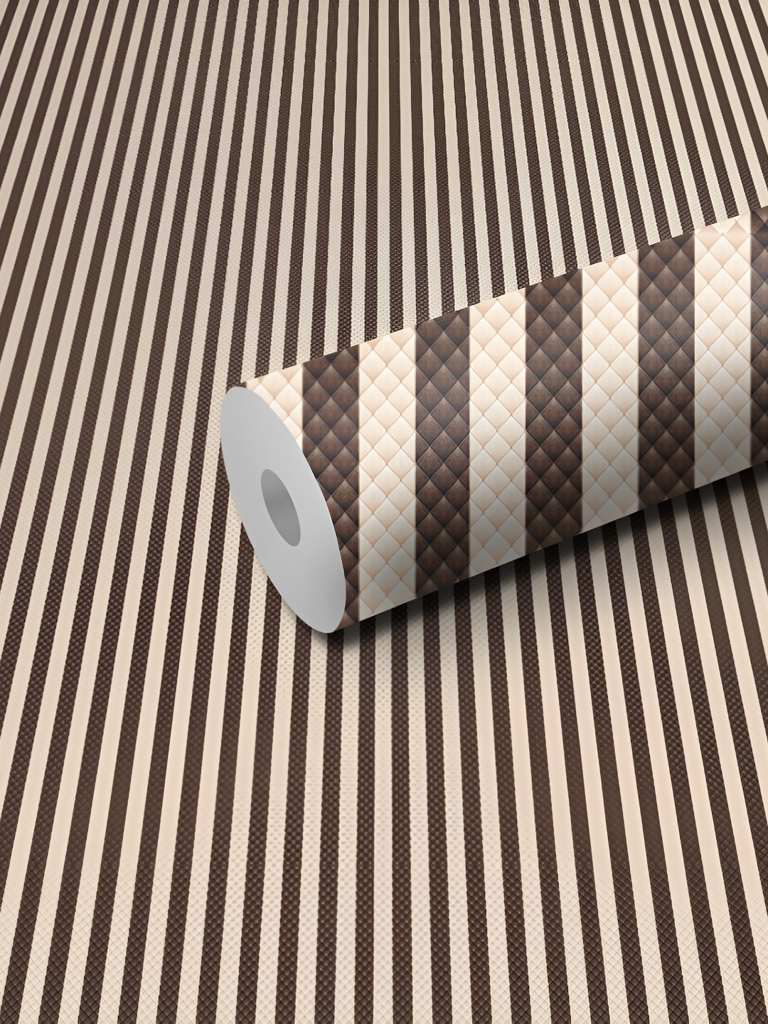 

WALLWEAR Brown & Beige Geometric Self-Adhesive Wallpaper