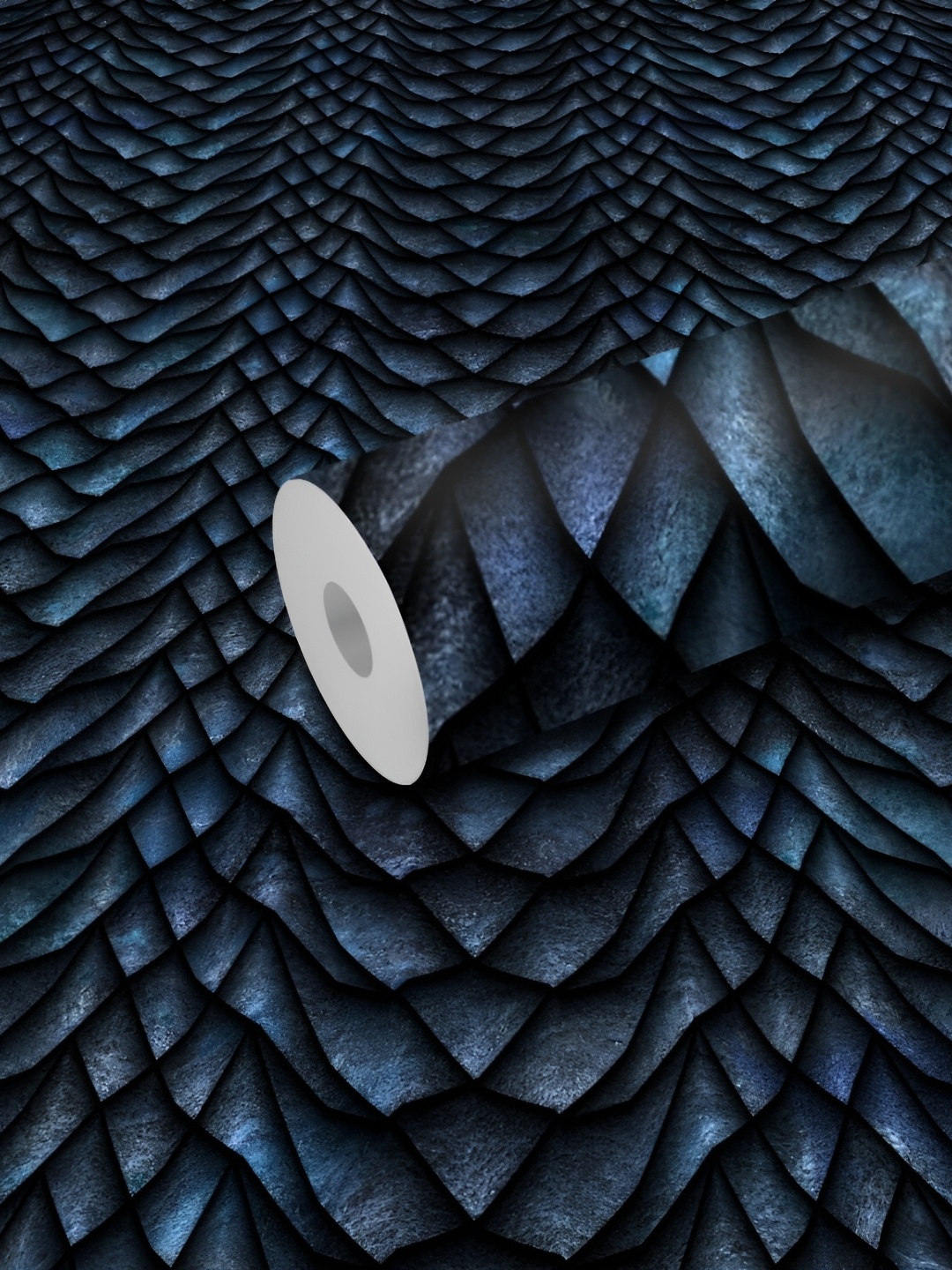 

WALLWEAR Blue Geometric Printed Self-Adhesive Wallpaper