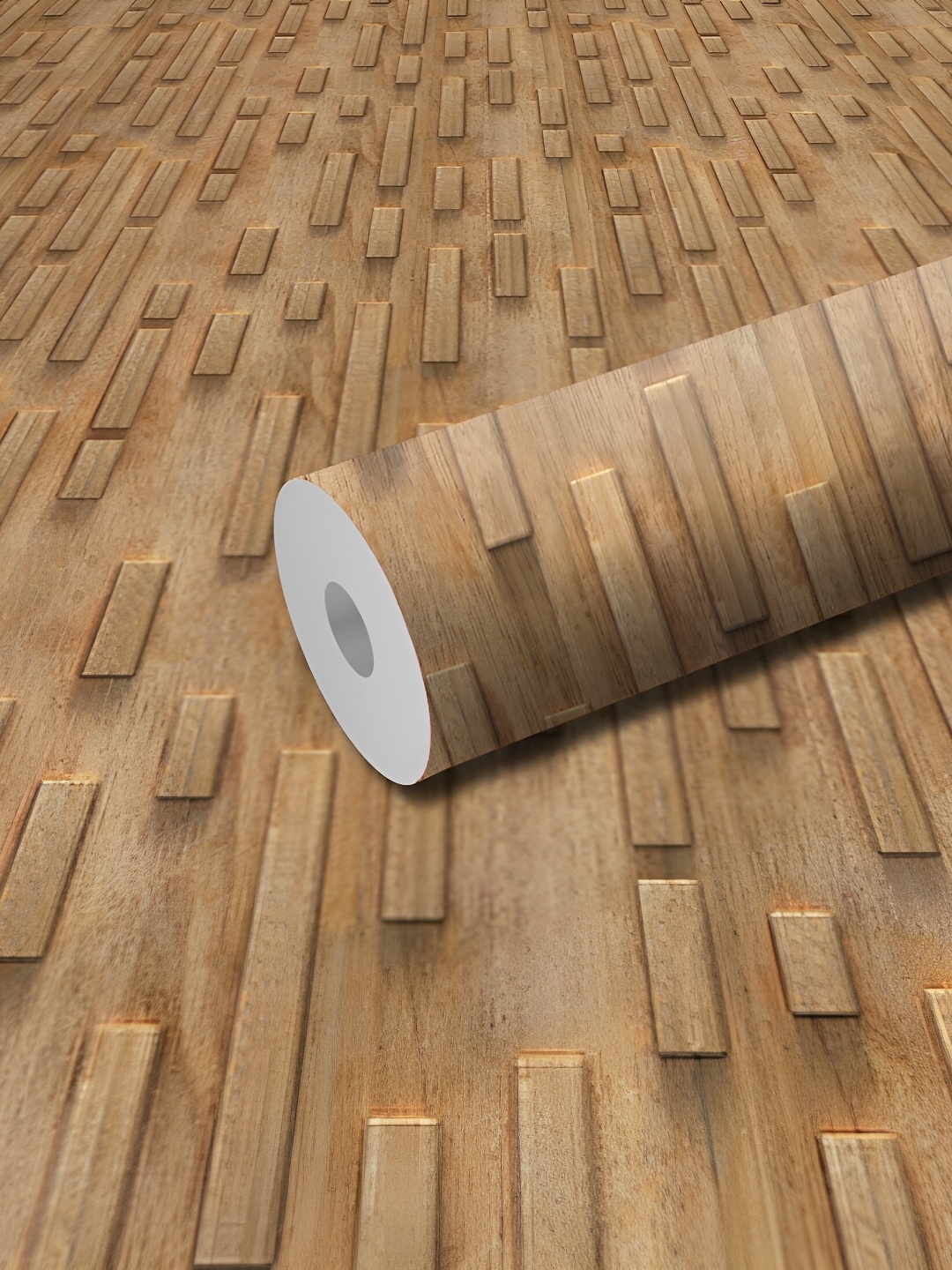 

WALLWEAR Brown Self Adhesive Removable Wallpaper