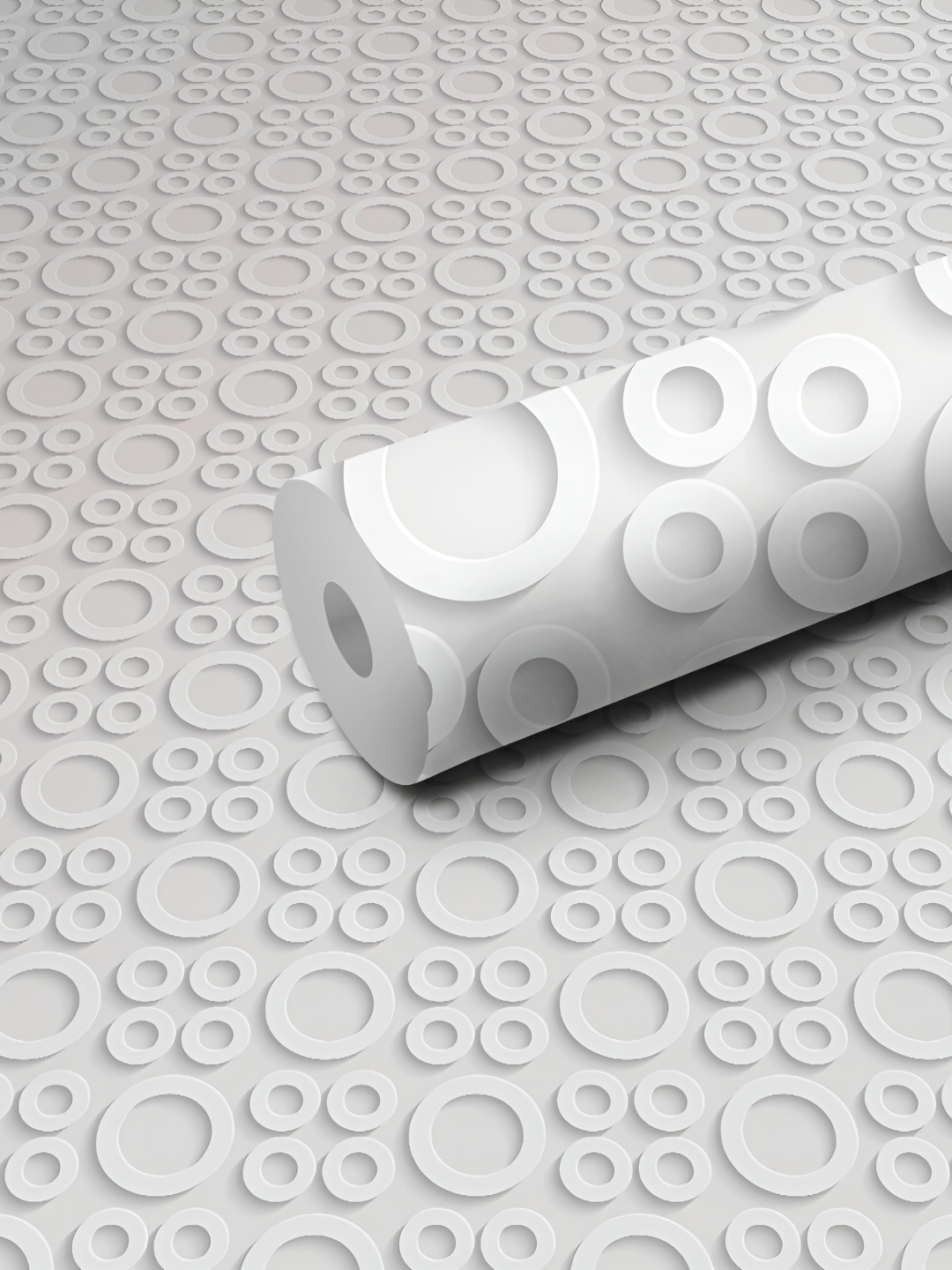 

WALLWEAR Grey Self Adhesive Removable Wallpaper