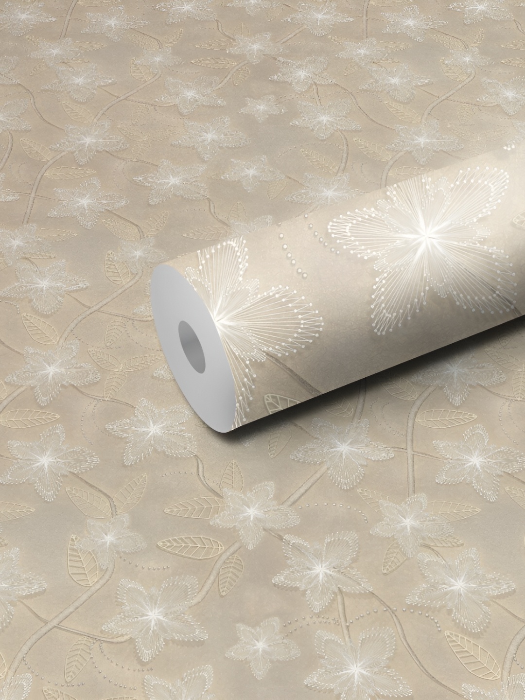 

WALLWEAR Beige Self Adhesive Removable Wallpaper