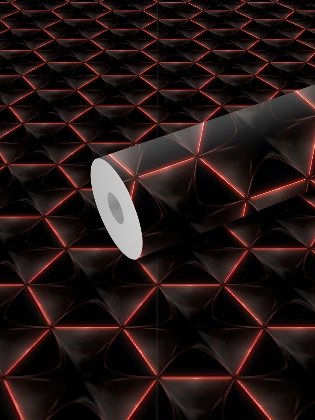 

WALLWEAR Black & Red Self Adhesive Removable Wallpaper
